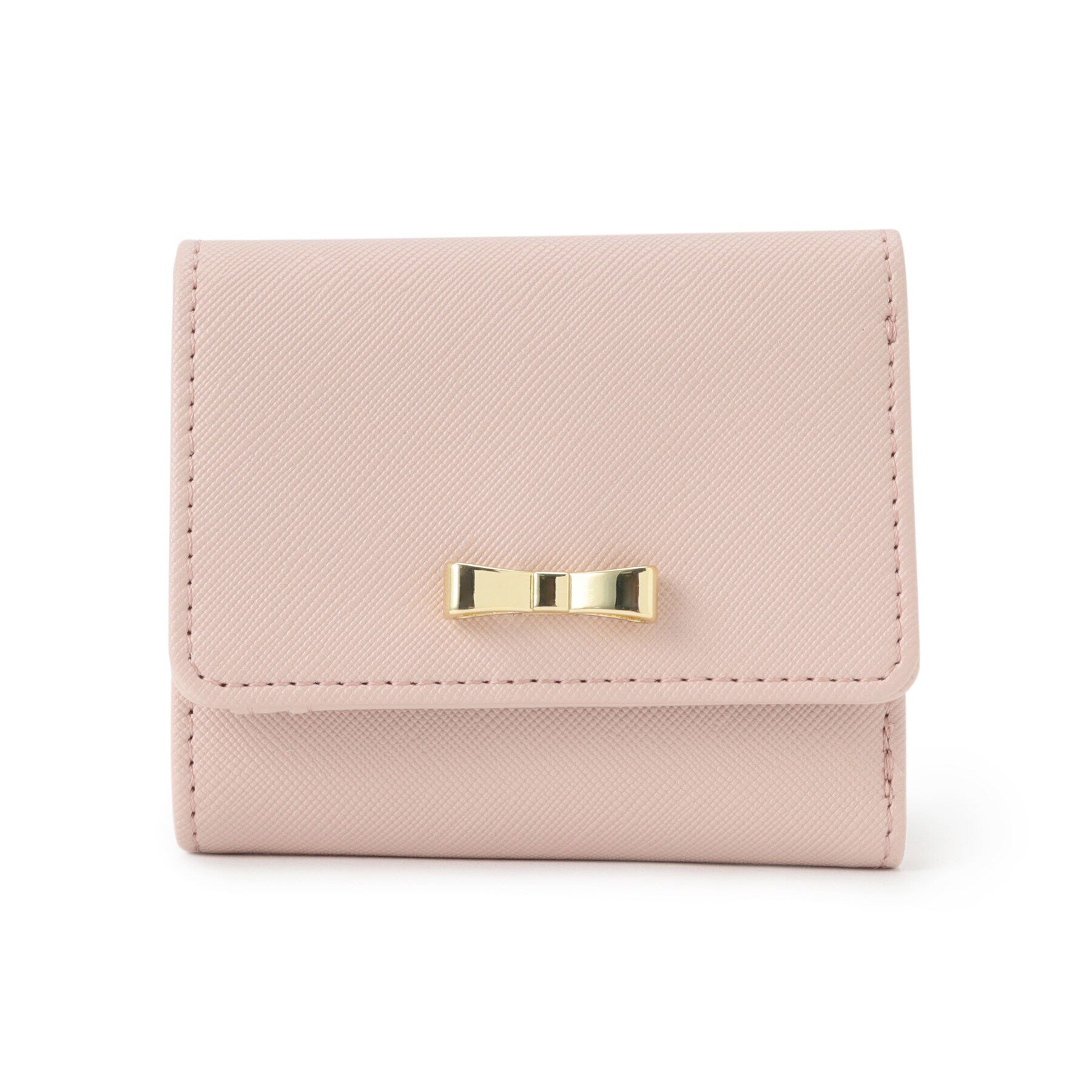 grove「リボン3つ折り財布」|財布|ピンク(071)