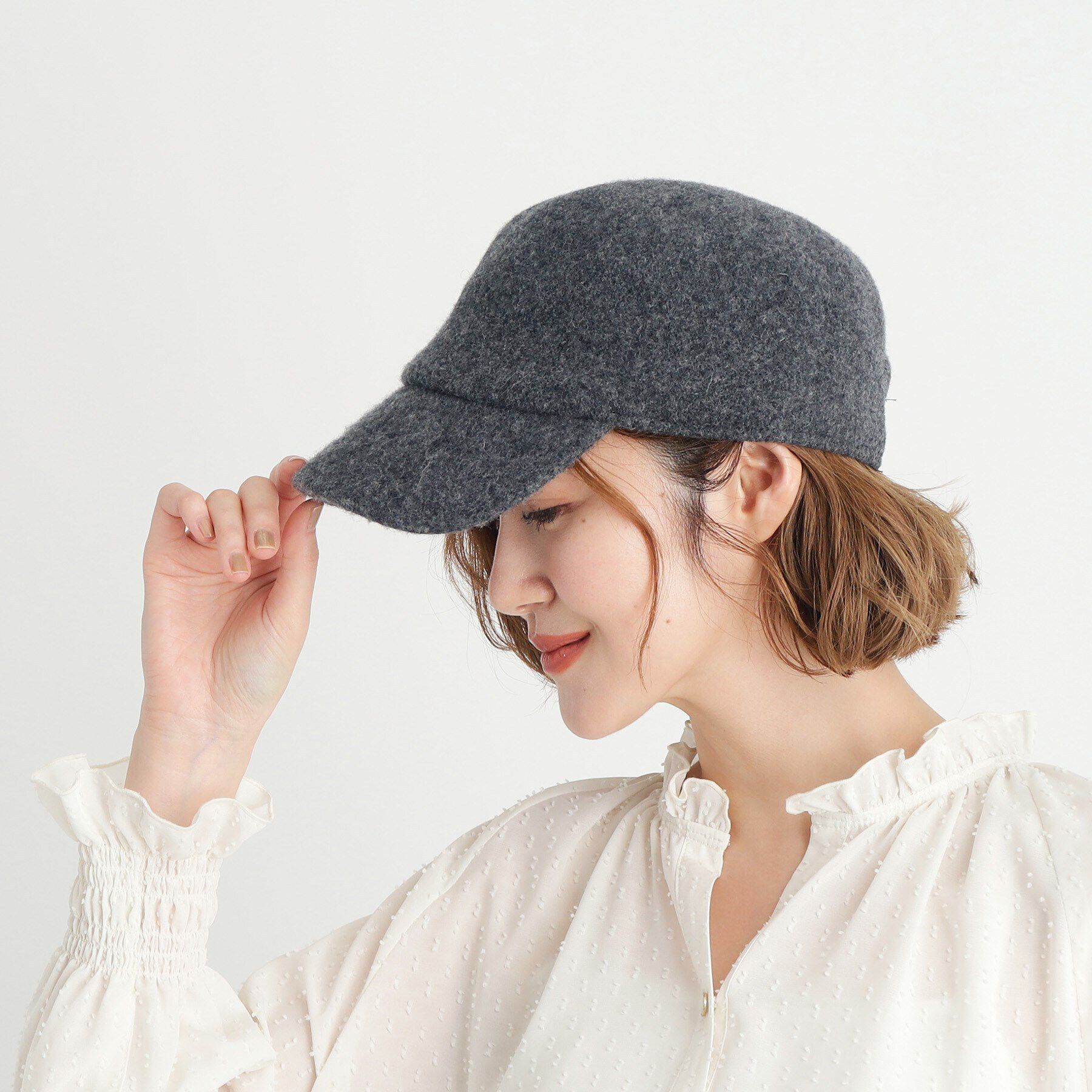 grove「ウール混キャップ」|キャップ・キャスケット|