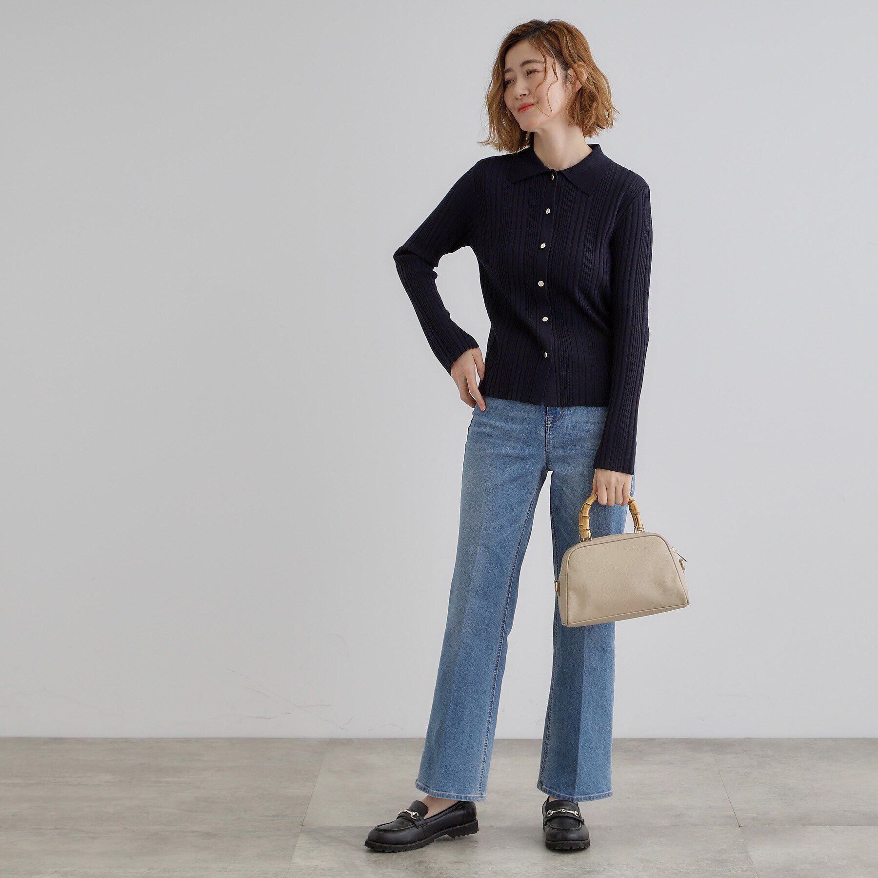 grove「【雑誌掲載】バンブーハンドル2WAYボストン」|ボストンバッグ|