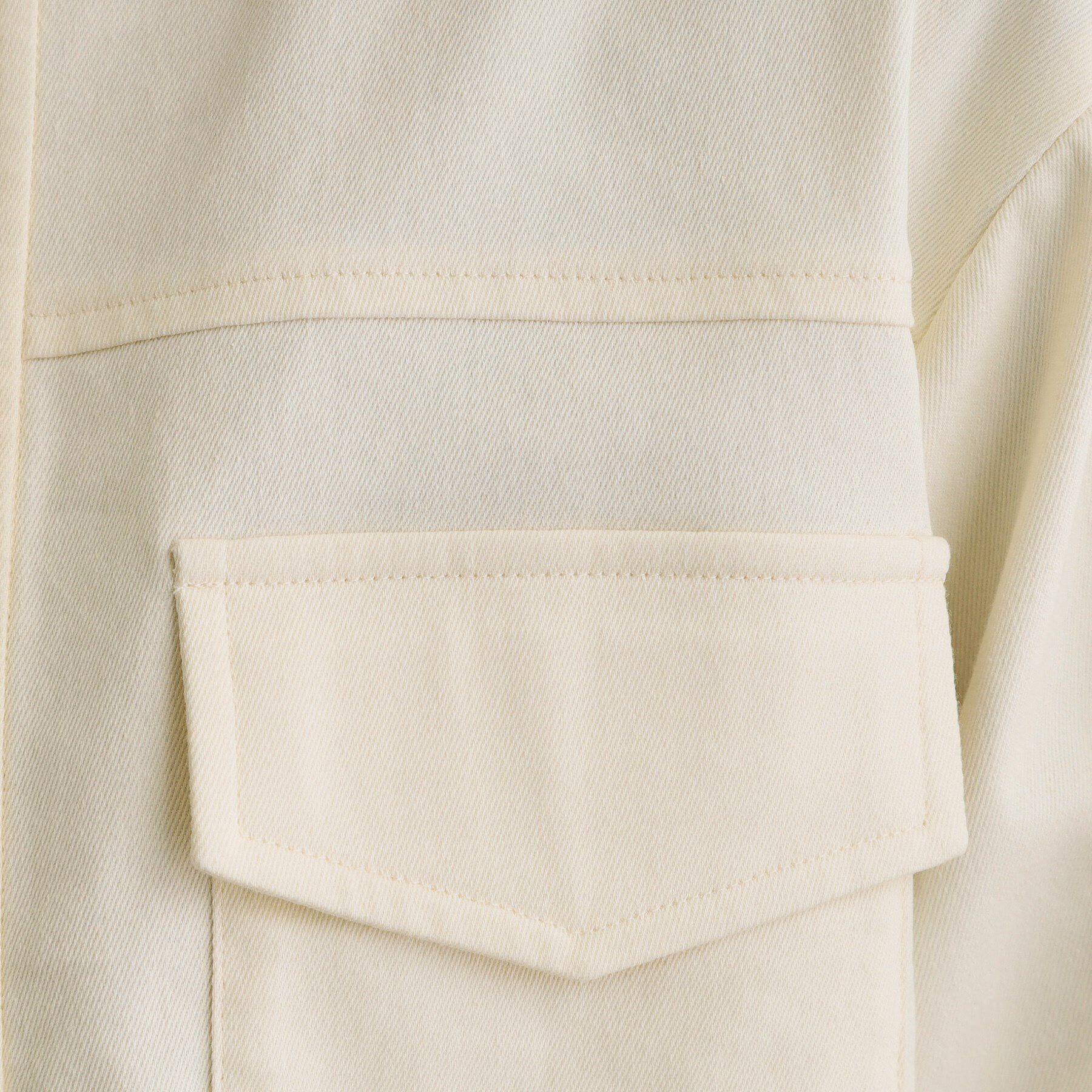 grove「ライトデニムノーカラージャケット」|デニムジャケット|