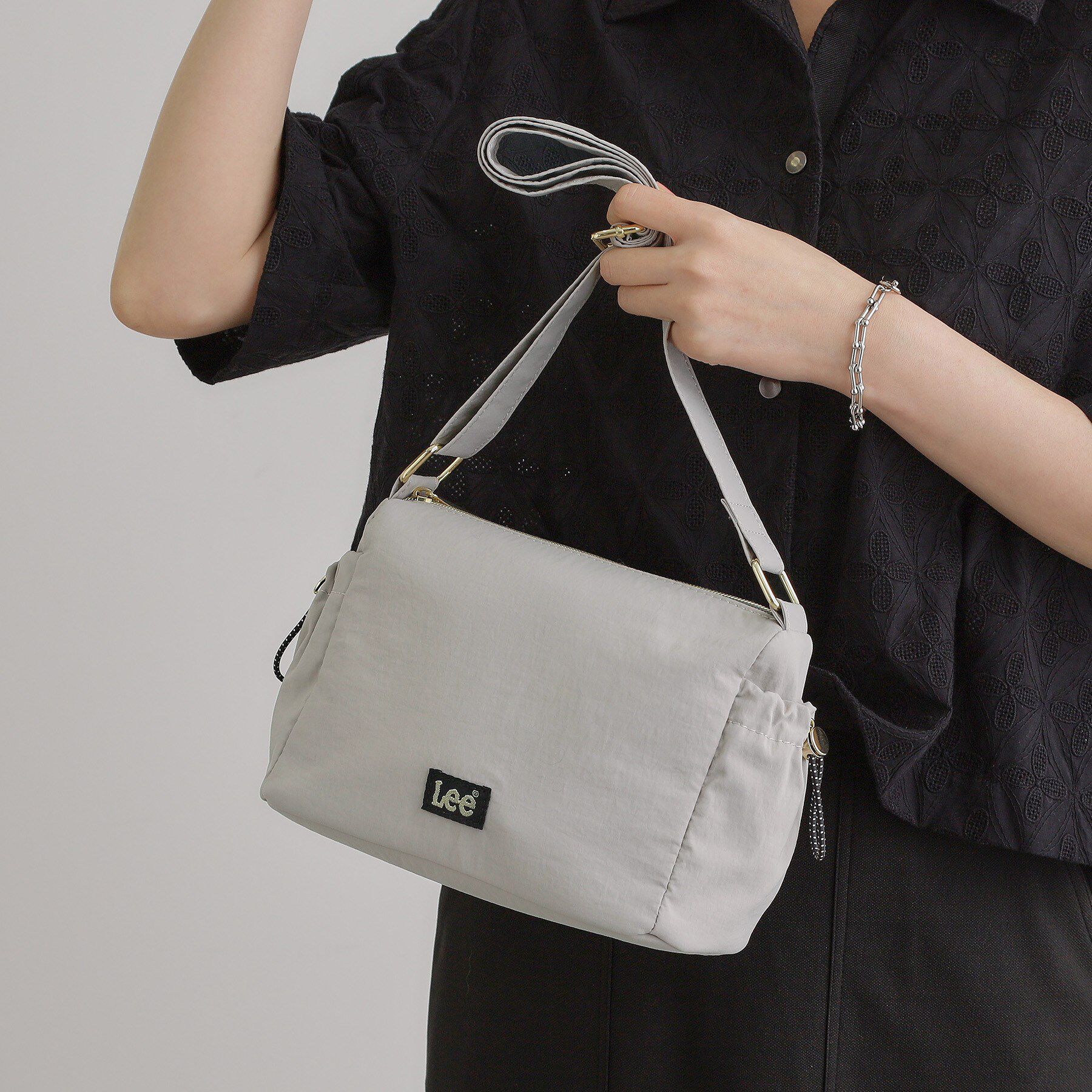 grove「【Lee別注】撥水サイドドロストショルダー」|ショルダー・メッセンジャー|グレー(012)