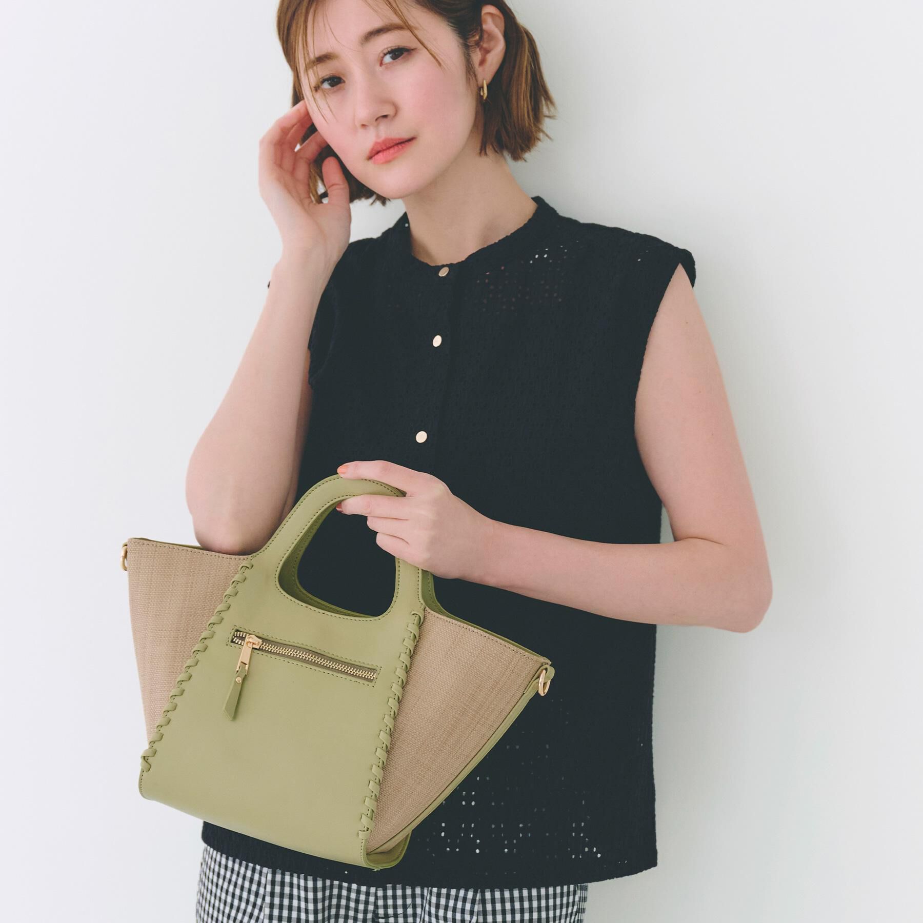 grove「カガリクリテPPコンビ2WAYトート」|トートバッグ|グリーン(025)