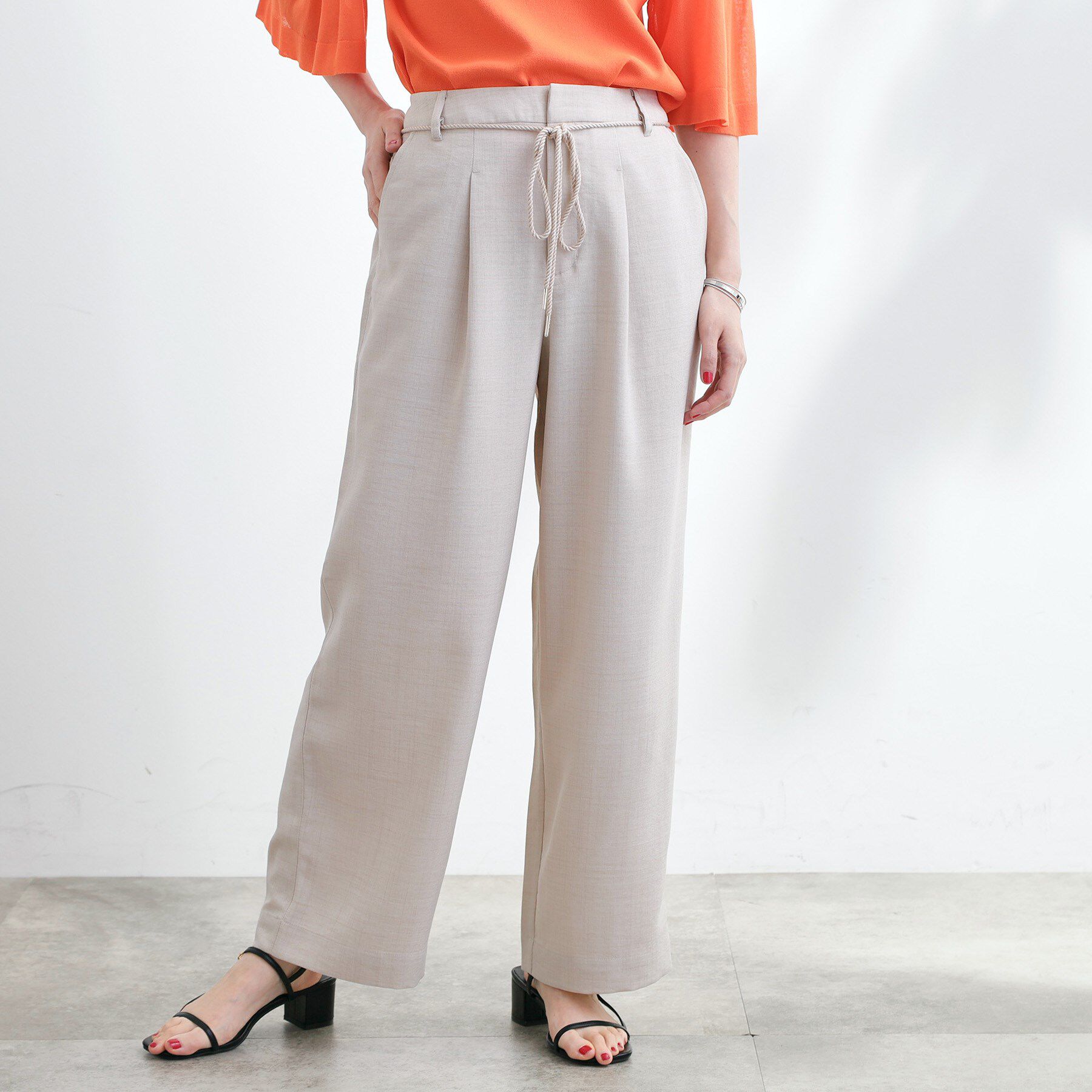 grove「ロープベルトで差がつく 洗練リラックスパンツ」|その他|