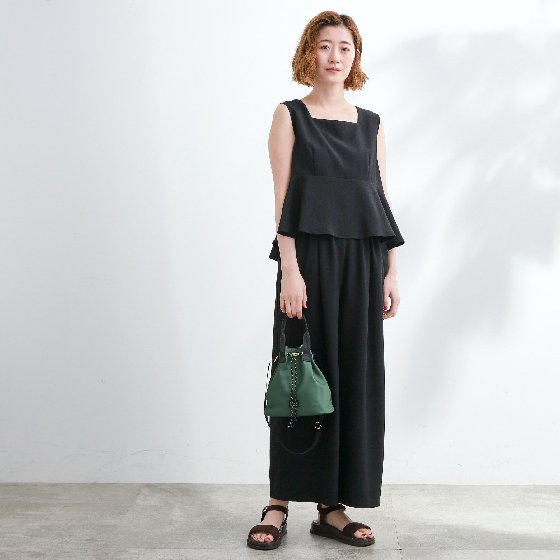 grove「【Lee別注・撥水】巾着ハンドルショルダー」|ショルダー・メッセンジャー|