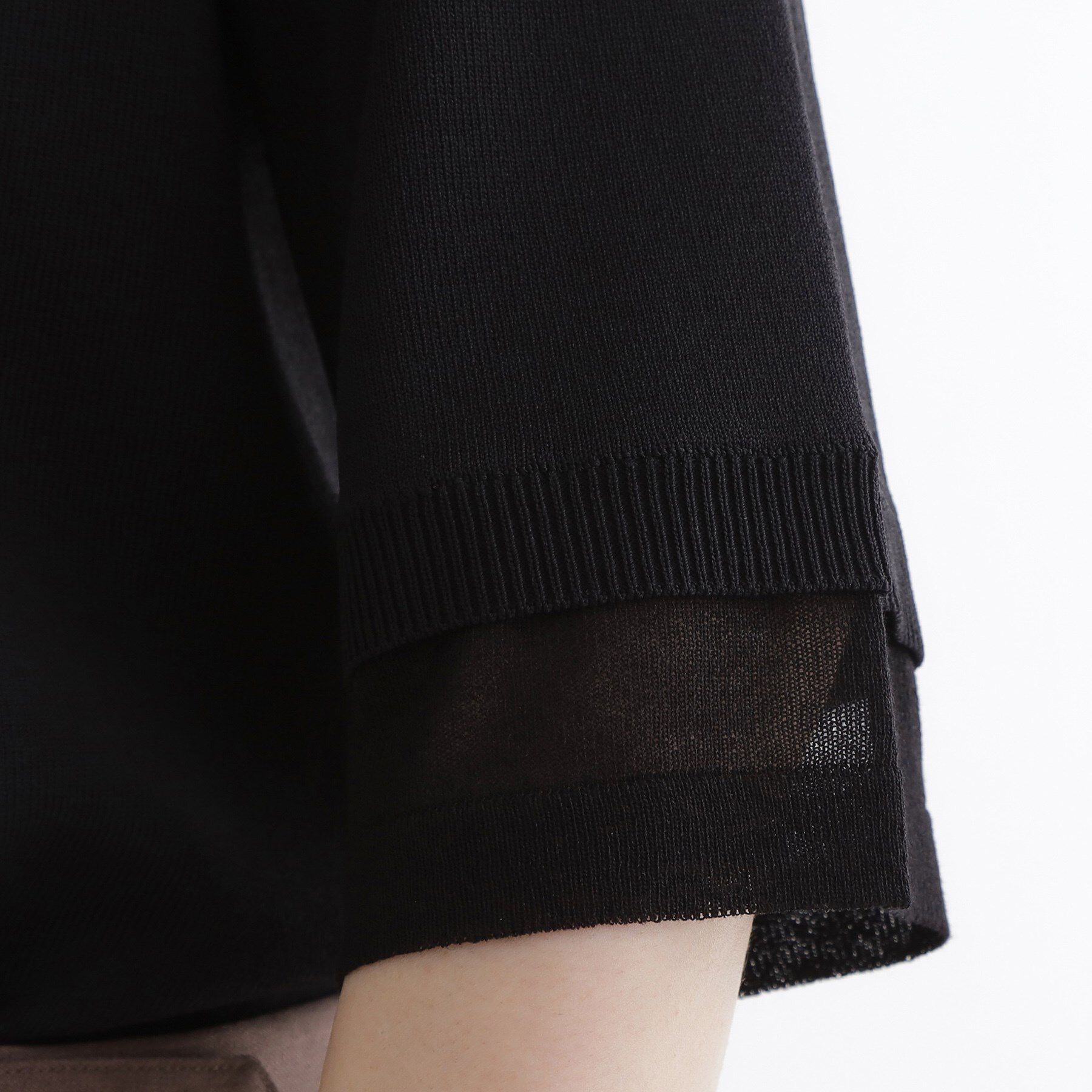 grove「【ひんやり多機能】やわらかドライタッチ 袖口シアードッキングプルオーバー」|ニット・セーター|