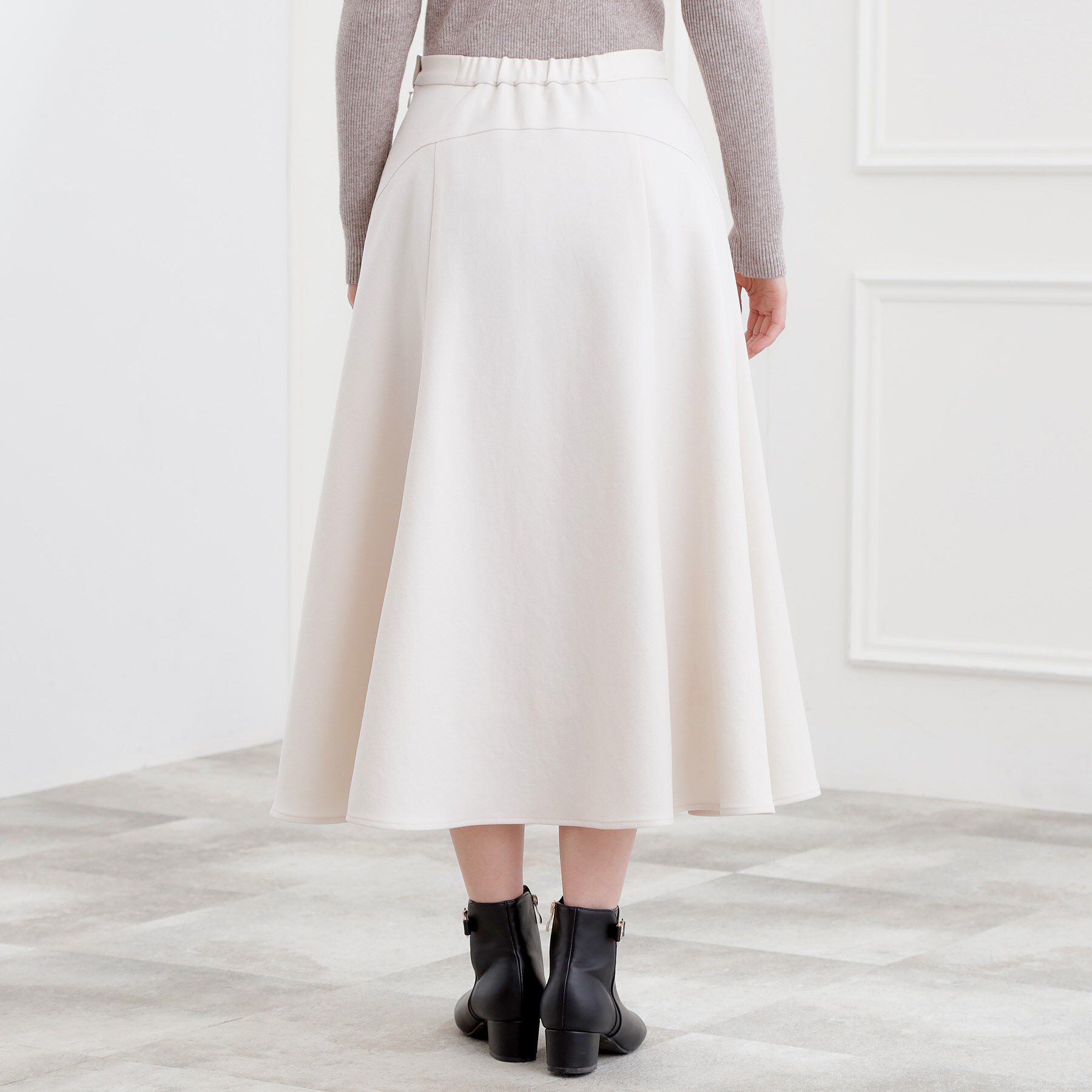 grove「ウーリッシュフレアスカート」|スカート|