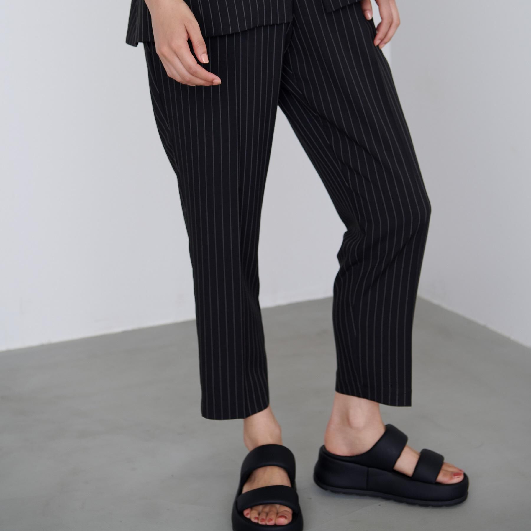 GALLEST「【接触冷感／セットアップ対応】イージーテーパードパンツ【通勤・セレモニー】」|その他|ブラック(319)