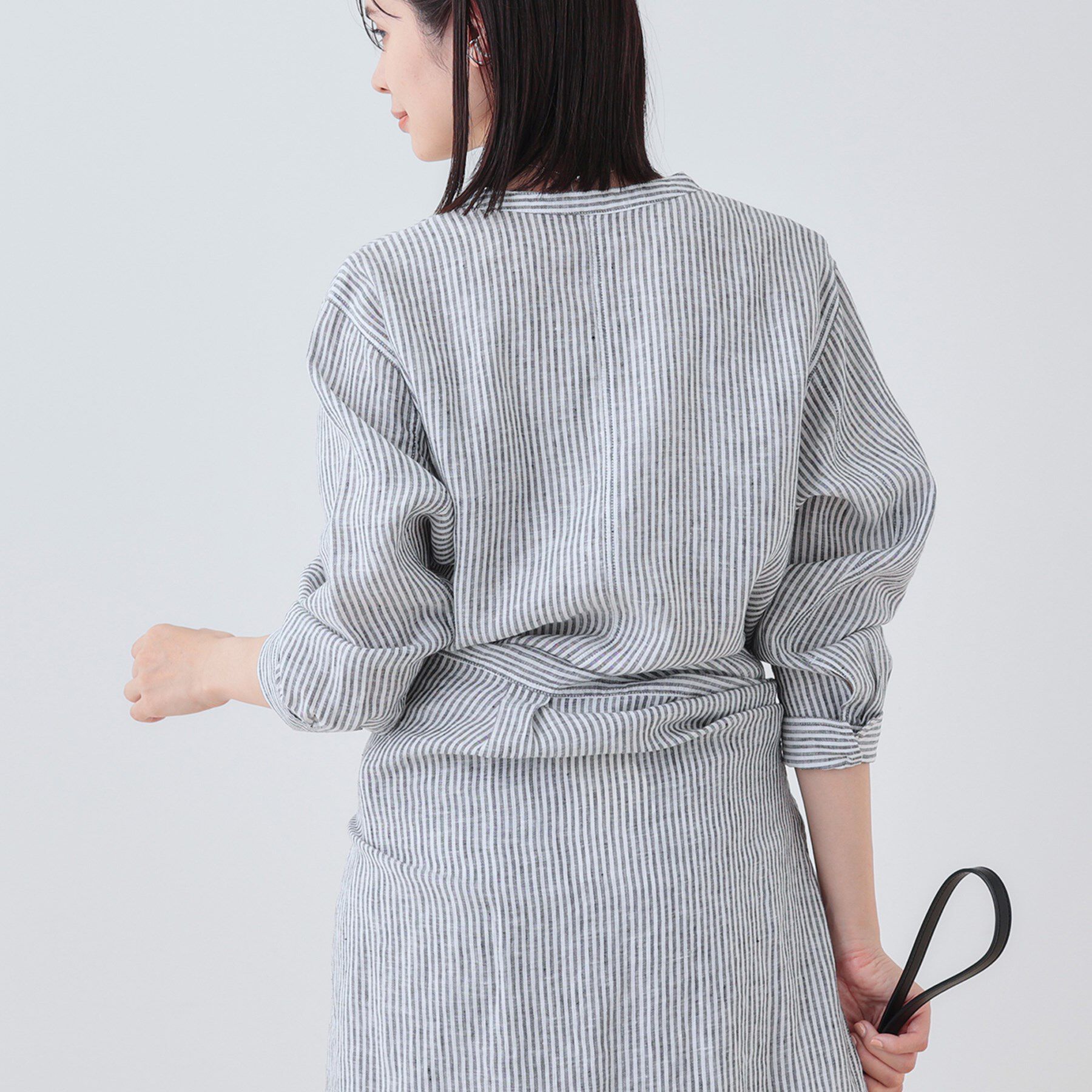 INDIVI「【洗える】フレンチリネンシャツ」|シャツ・ブラウス|