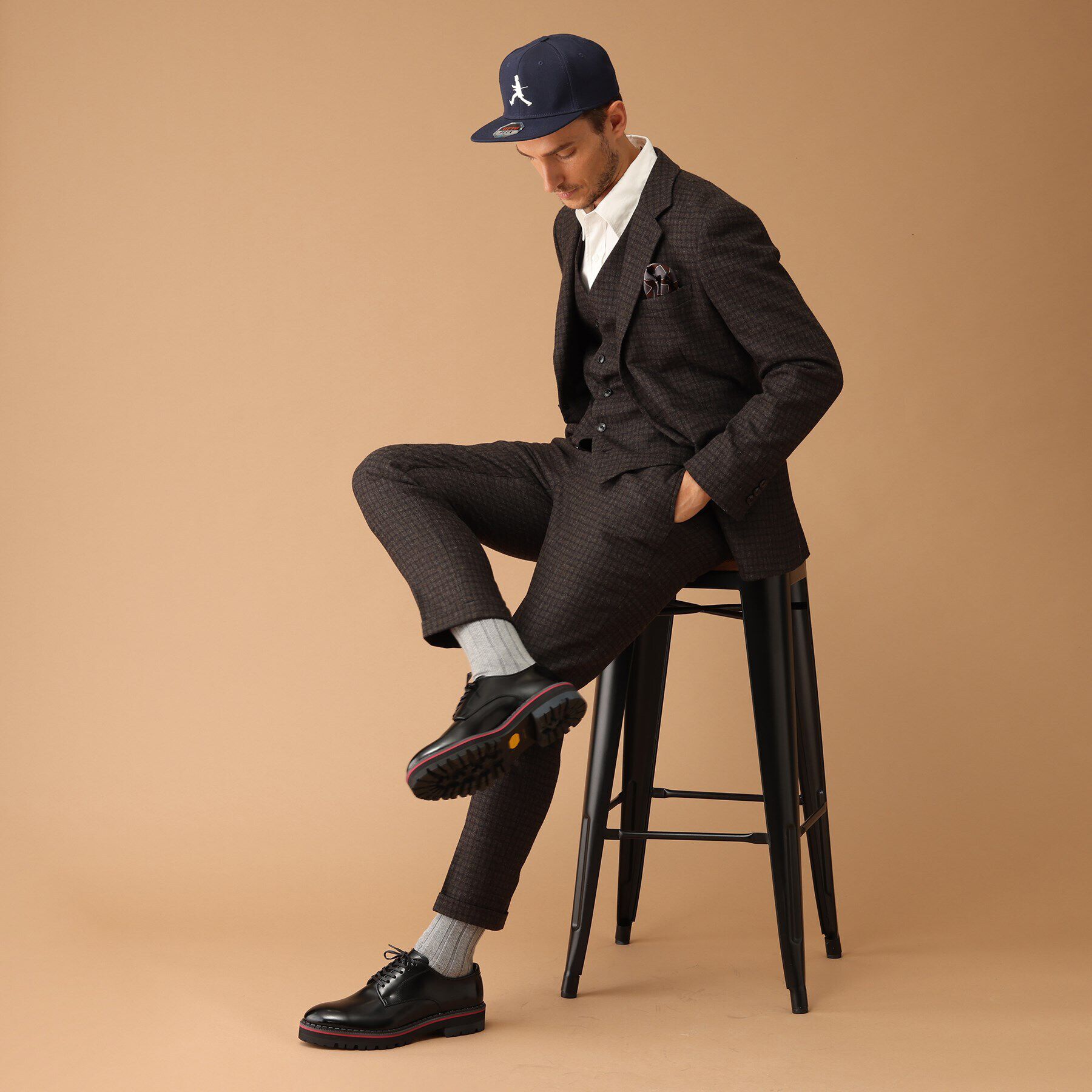 40CARATS&525「40ct&525 厚底プレーントゥシューズ」|ビジネス・ドレスシューズ|