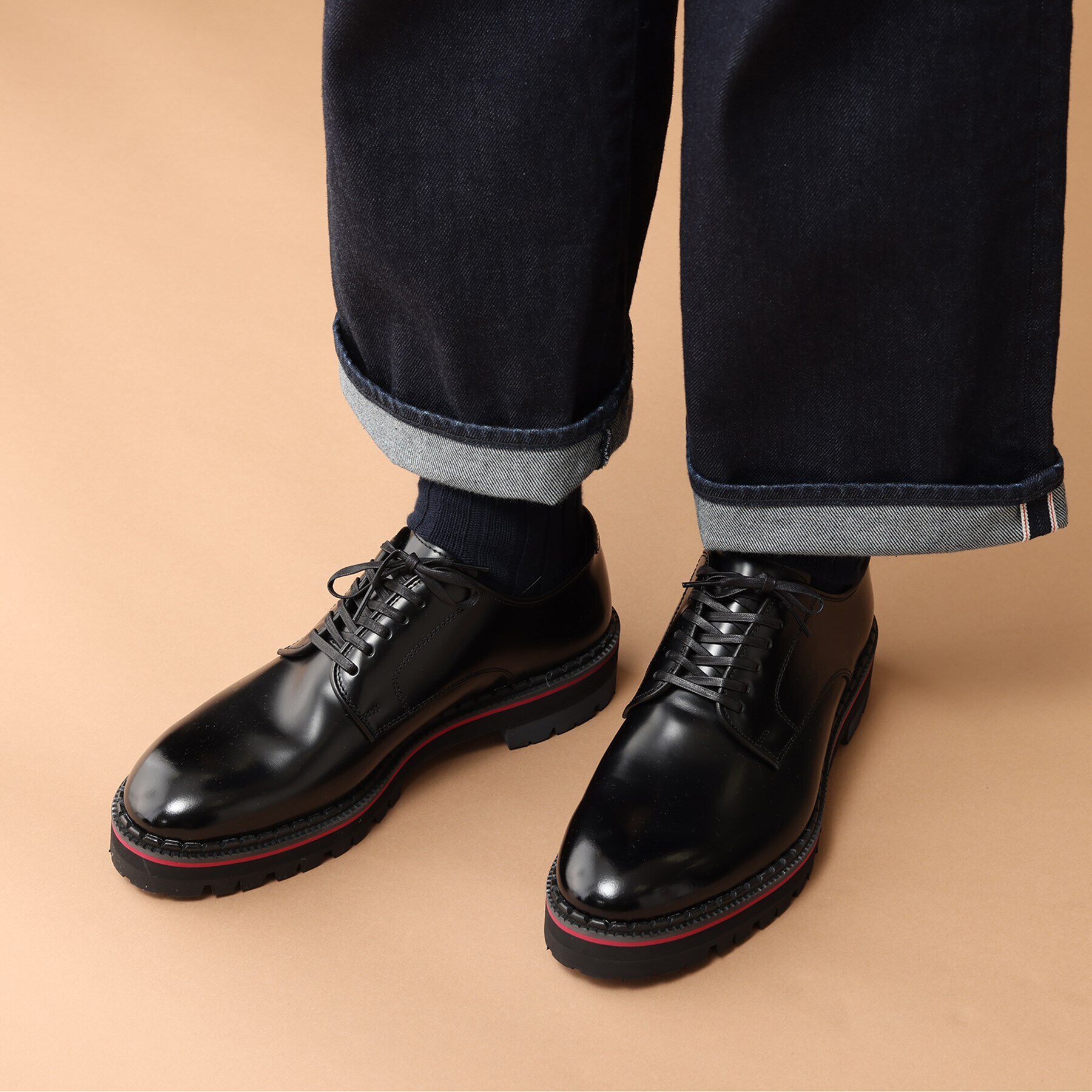 40CARATS&525「40ct&525 厚底プレーントゥシューズ」|ビジネス・ドレスシューズ|