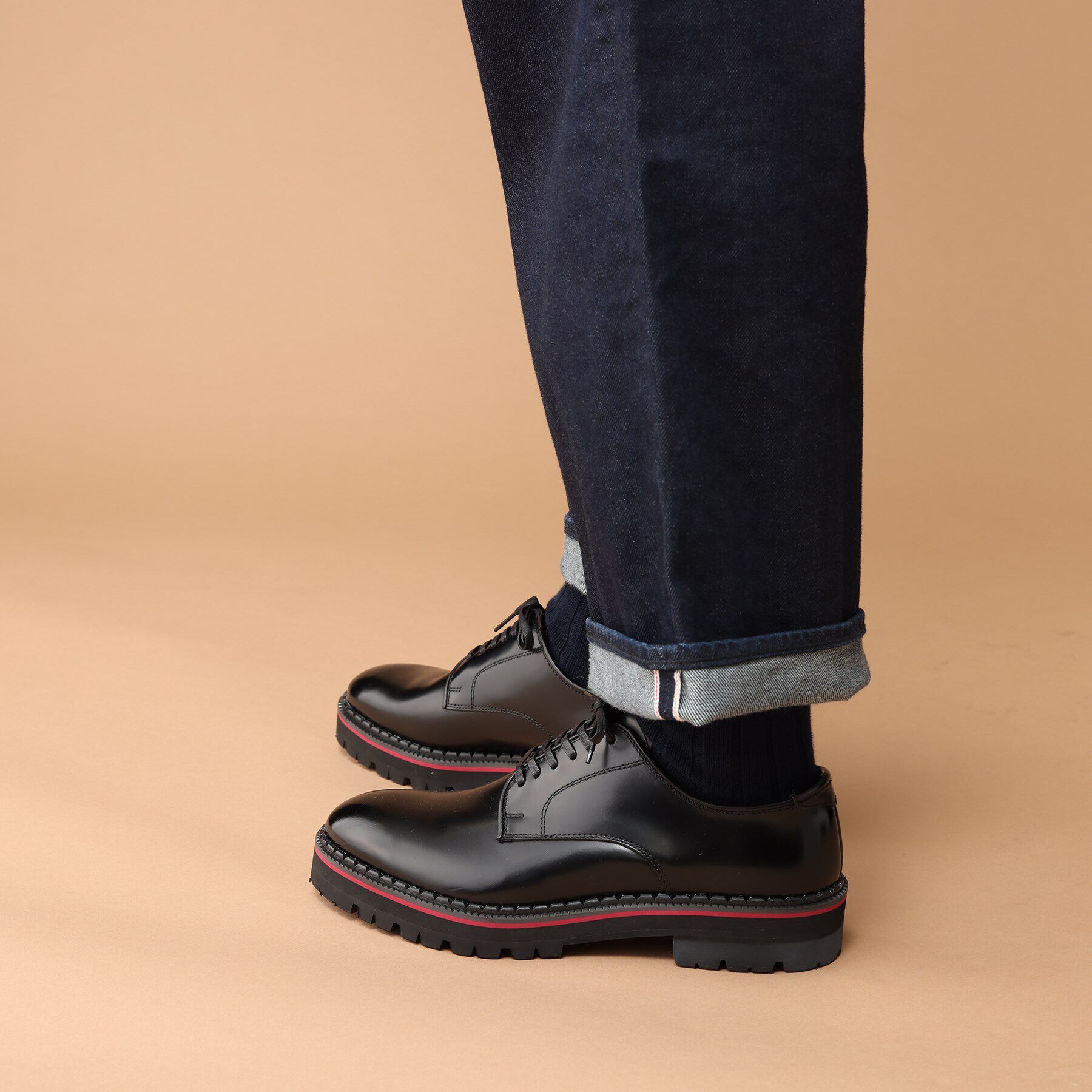 40CARATS&525「40ct&525 厚底プレーントゥシューズ」|ビジネス・ドレスシューズ|