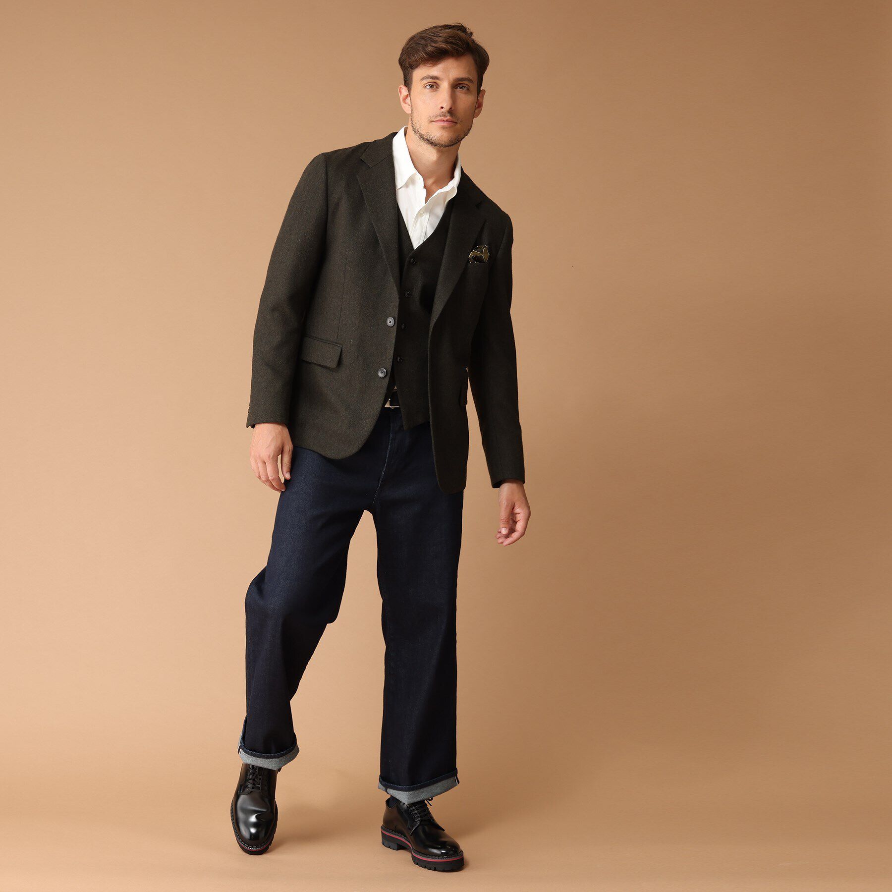 40CARATS&525「40ct&525 厚底プレーントゥシューズ」|ビジネス・ドレスシューズ|