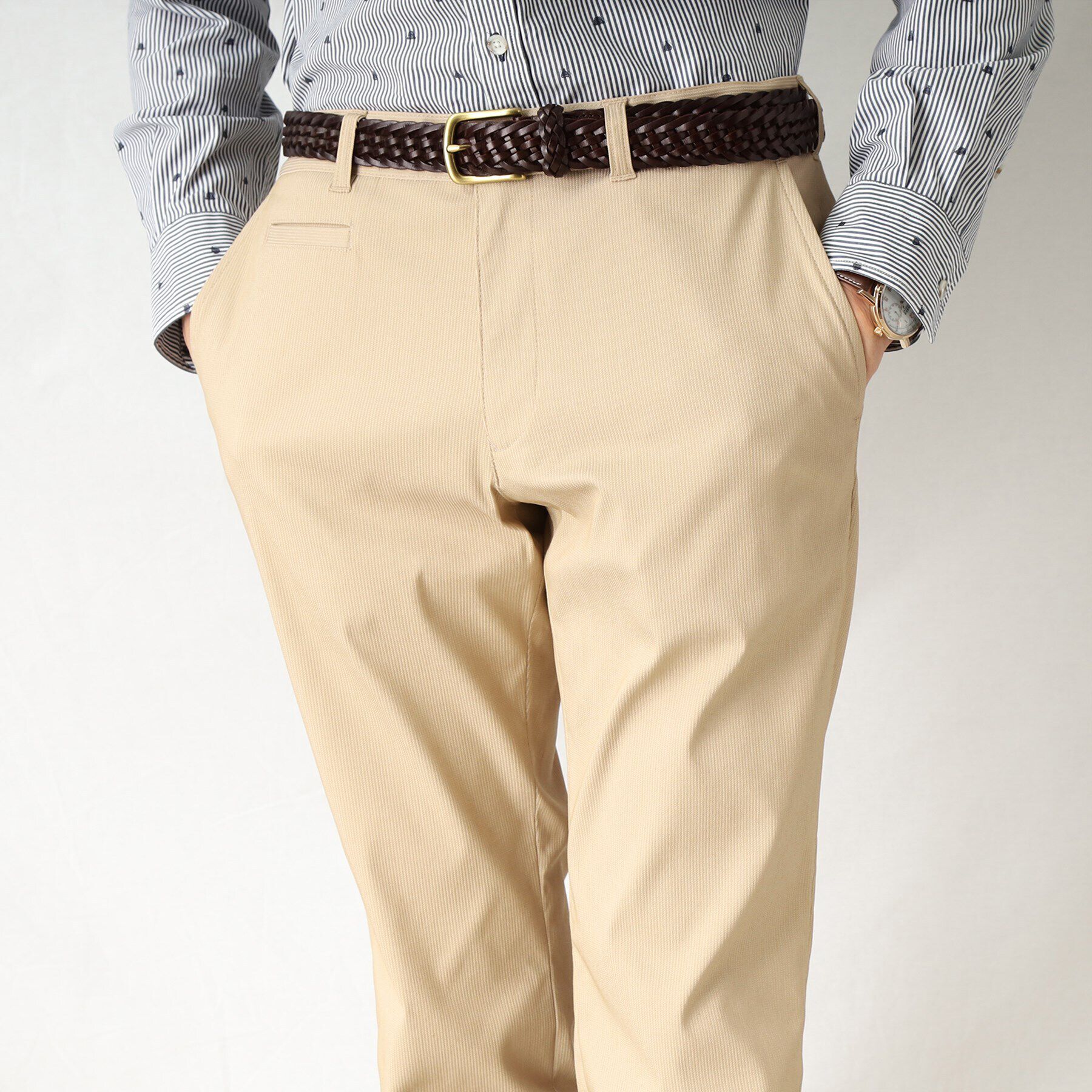 TAKEO KIKUCHI「ハイストレッチ ピケ スリム パンツ」|その他|