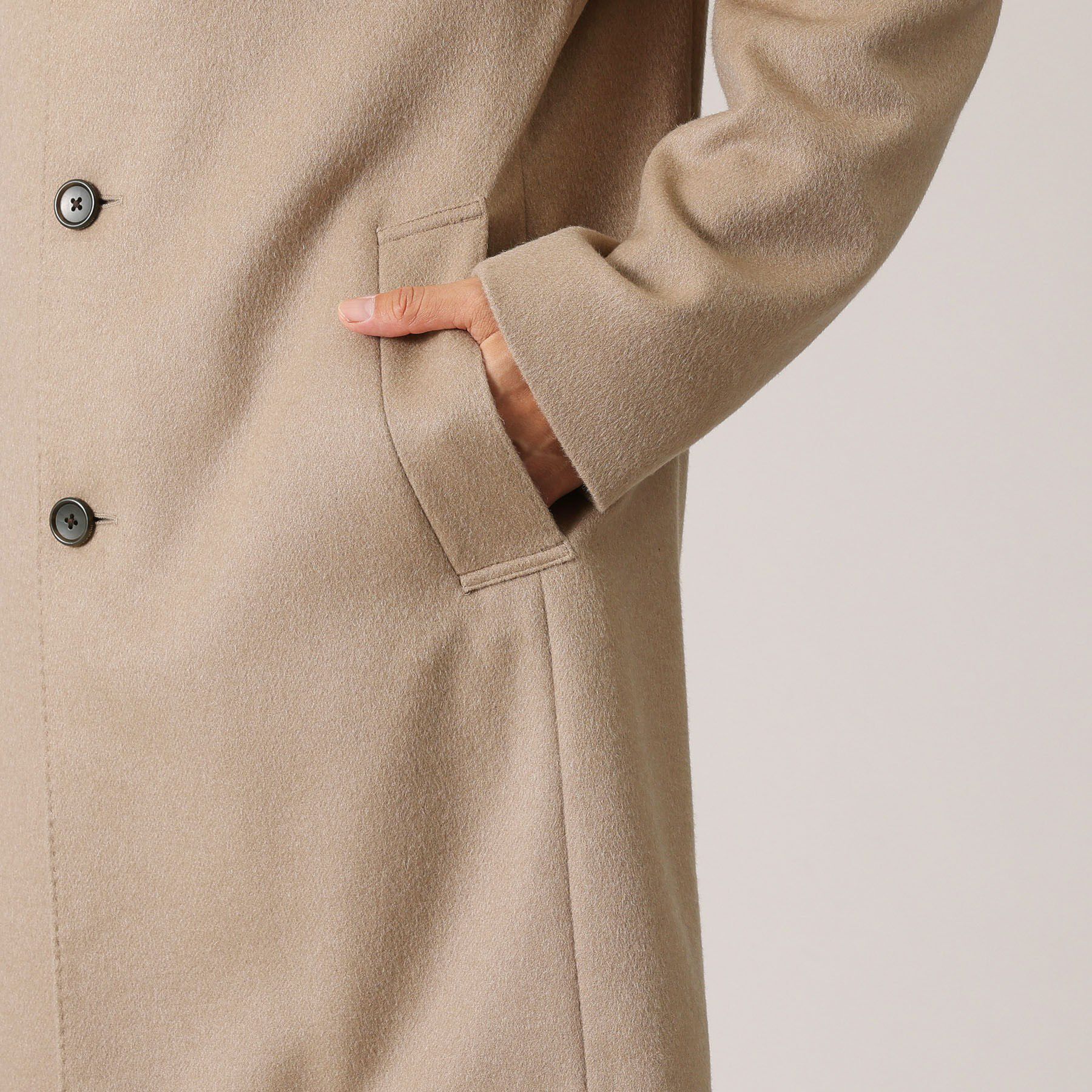 TAKEO KIKUCHI「【ウールカシミヤブレンド】ビーバー調 スタンドカラー コート」|その他|