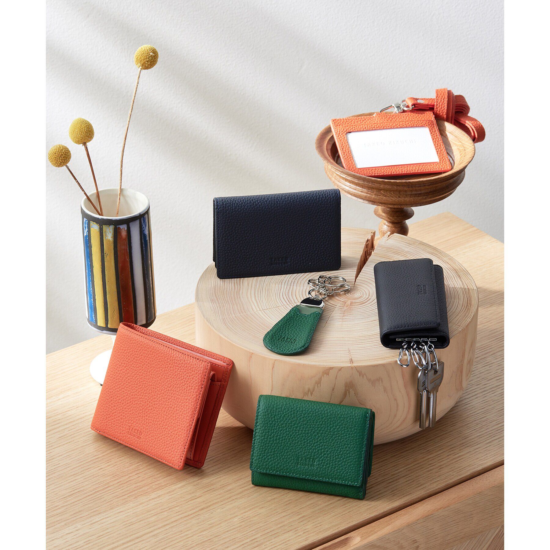 TAKEO KIKUCHI「ソフトシュリンクレザー キーケース」|キーケース|