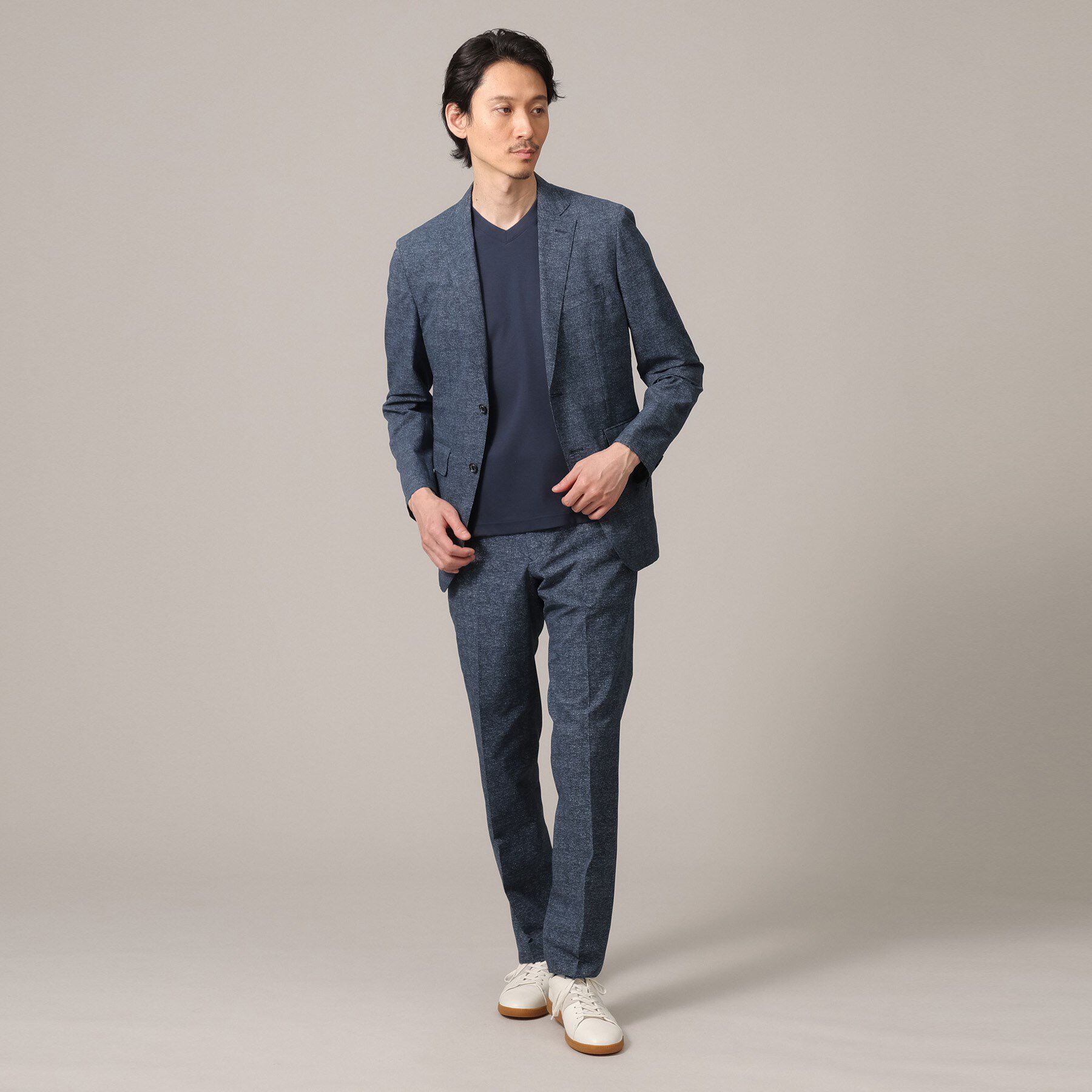 TAKEO KIKUCHI「【抗菌防臭】COOL DOTS（R）ドビープリント ジャケット」|テーラードジャケット|