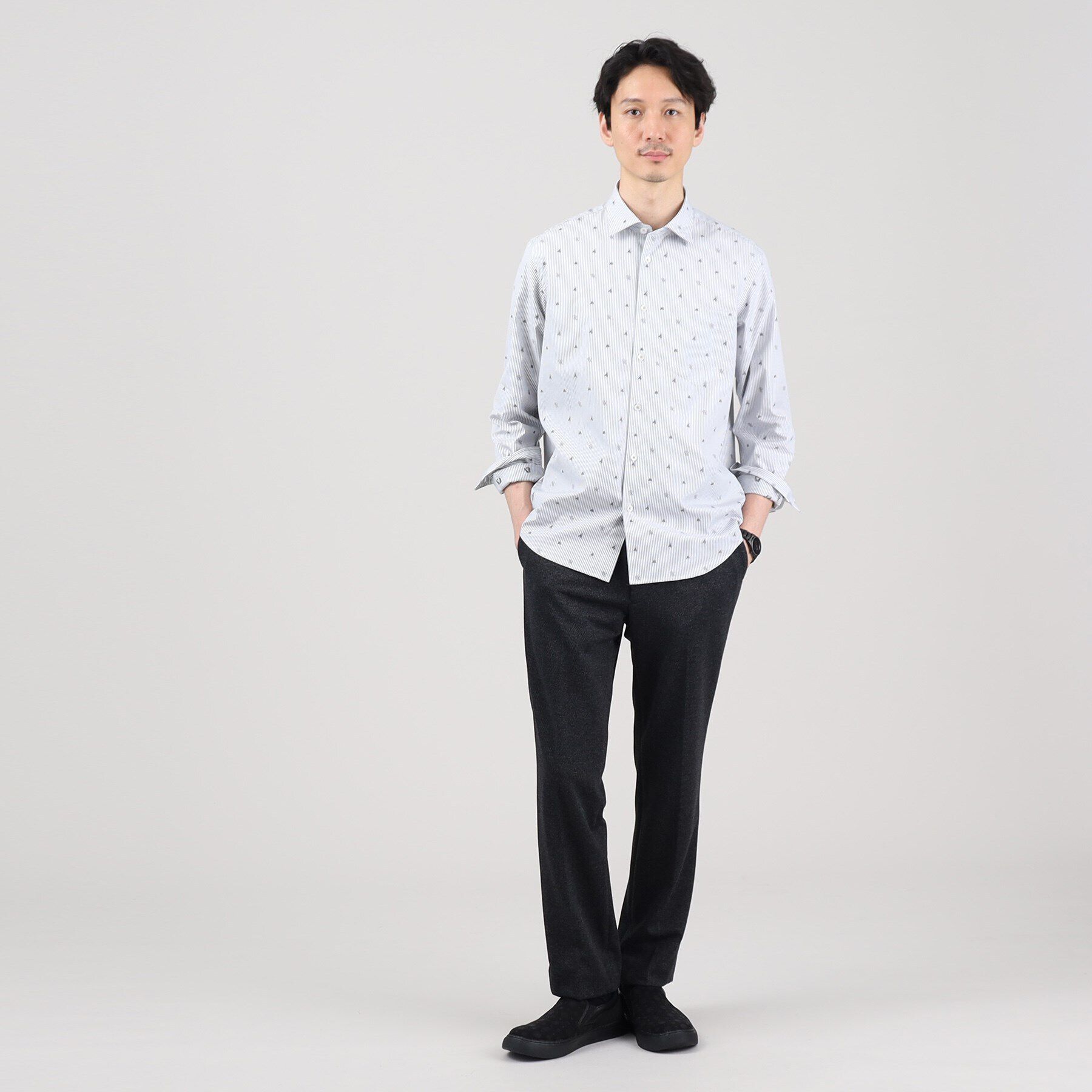 TAKEO KIKUCHI「【Sサイズ～】メランジ ストレッチ ジャージー スラックス」|その他|