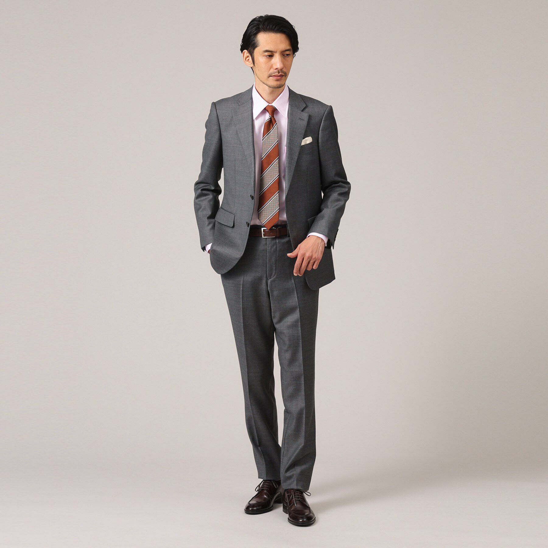 TAKEO KIKUCHI「【Sサイズ～】ドビー ストライプ レギュラーカラー シャツ」|シャツ・ブラウス|