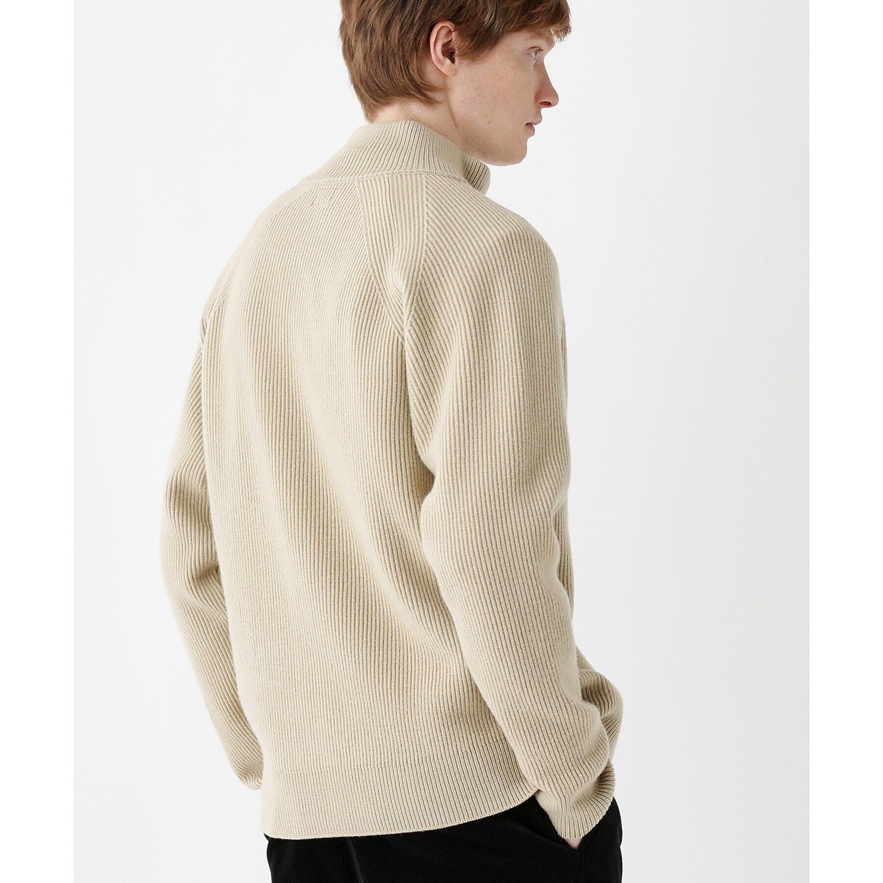 TAKEO KIKUCHI「【THE FLAGSHIP】フレンチメリノ 畦編 ドライバーズニット」|ニット・セーター|