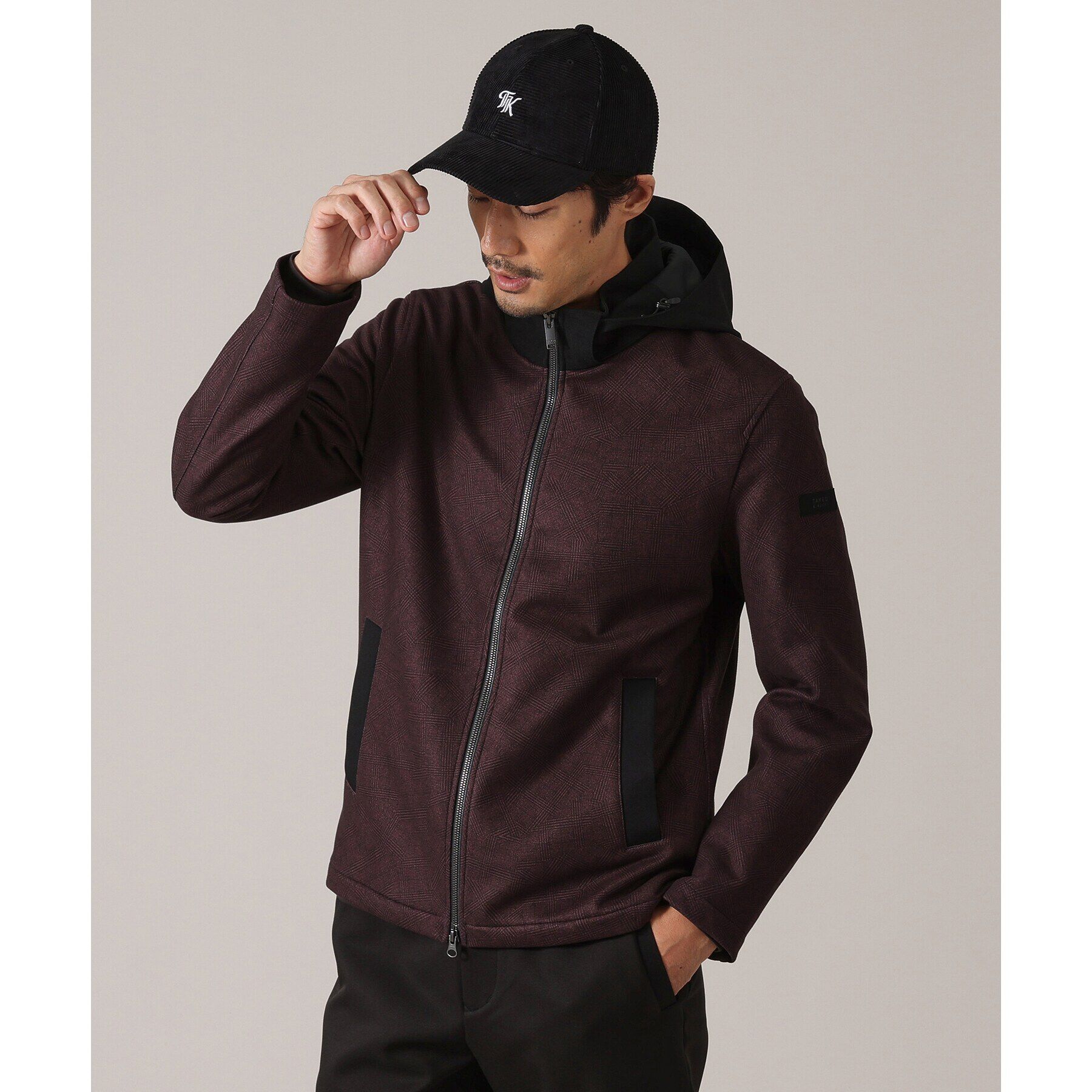 TAKEO KIKUCHI「【DOWN FABRIC】ダウンファブリック　フード ZIP UP　ブルゾン」|ブルゾン・スタジャン|