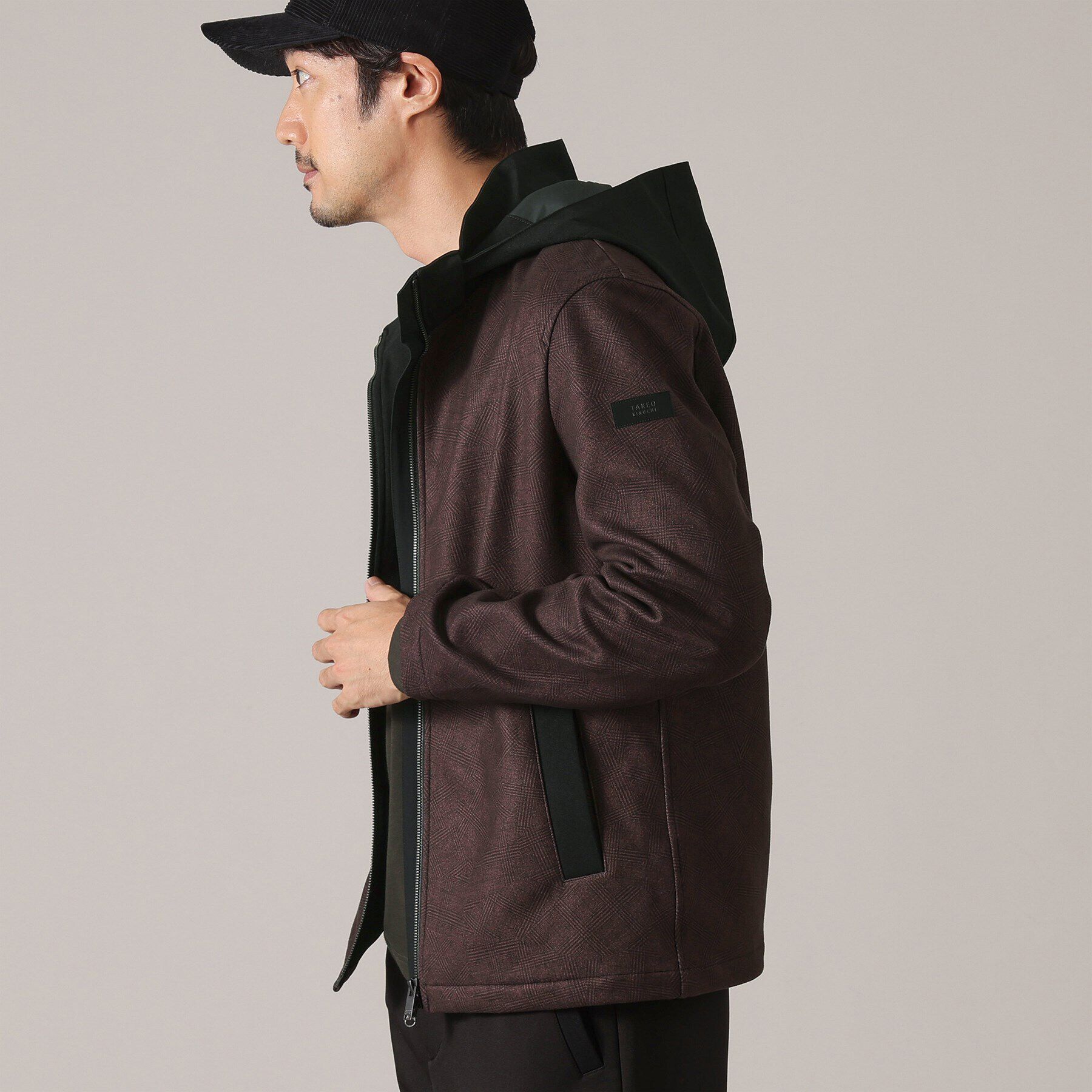 TAKEO KIKUCHI「【DOWN FABRIC】ダウンファブリック　フード ZIP UP　ブルゾン」|ブルゾン・スタジャン|