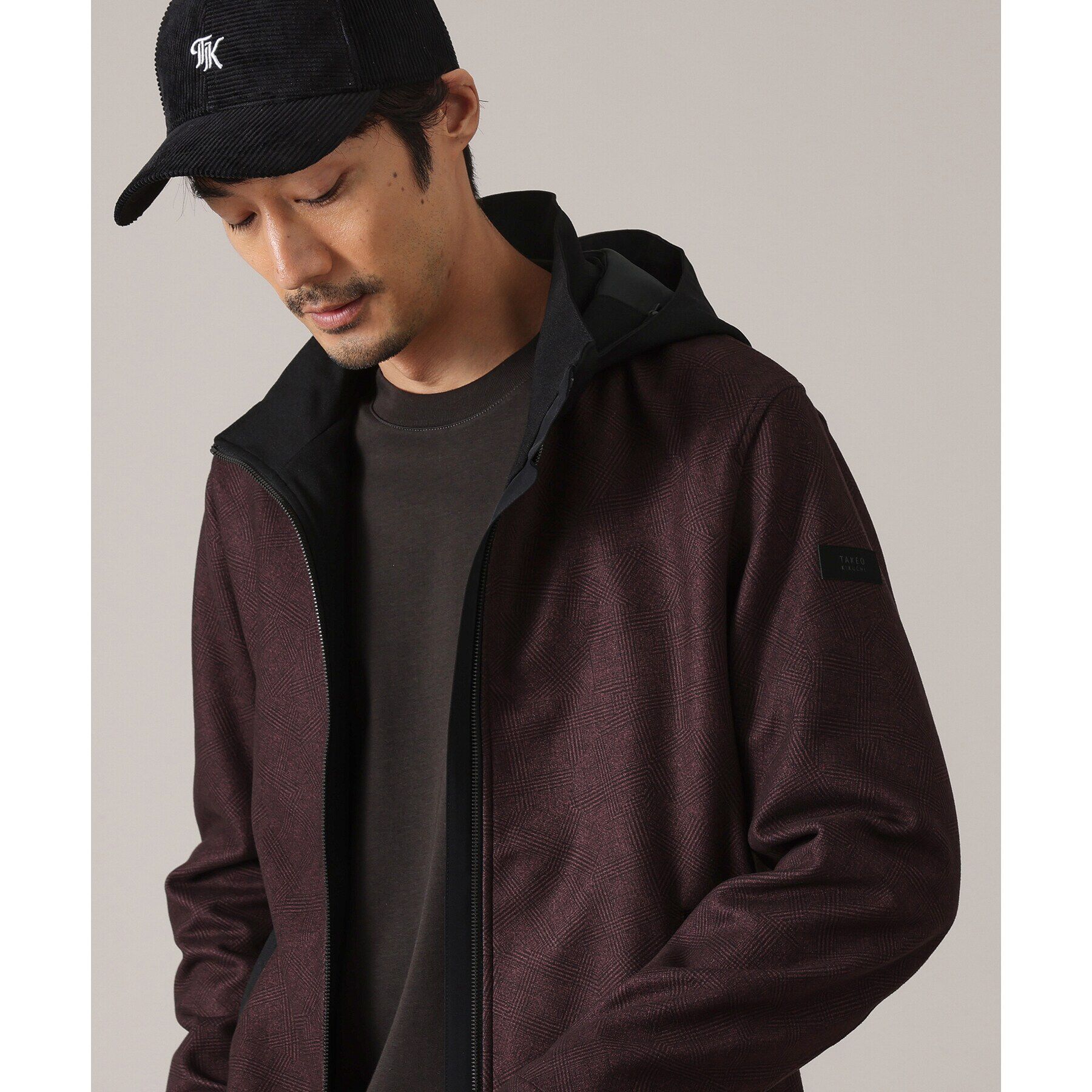 TAKEO KIKUCHI「【DOWN FABRIC】ダウンファブリック　フード ZIP UP　ブルゾン」|ブルゾン・スタジャン|