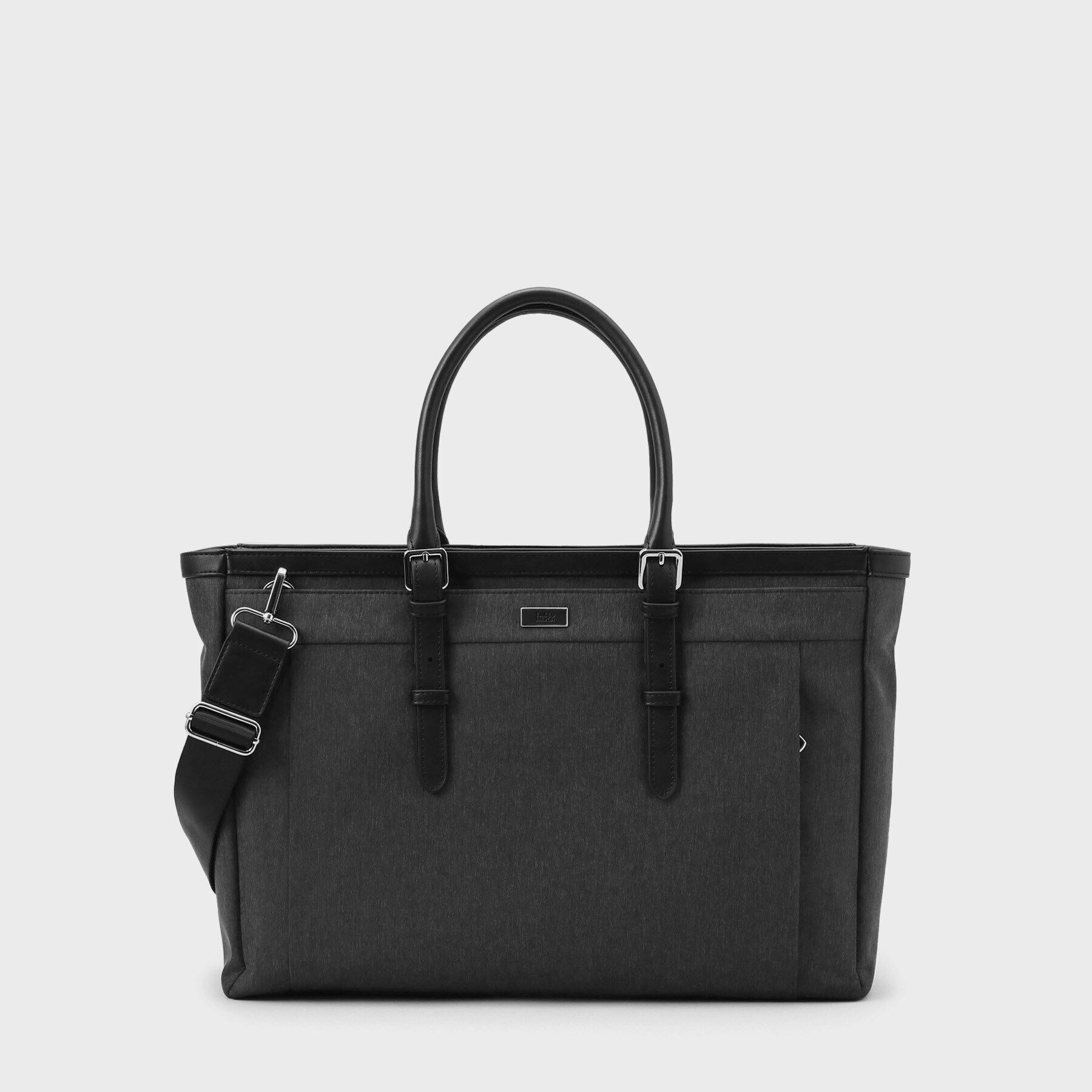 TAKEO KIKUCHI「ヘアラインスリム 横型トートバッグ」|トートバッグ|ブラック(019)