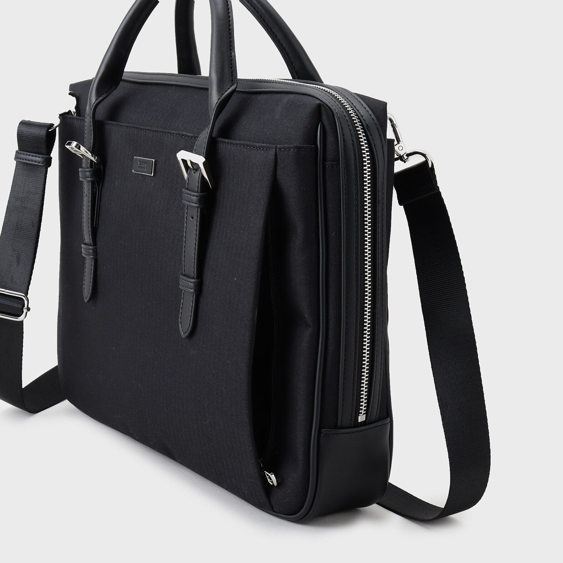 TAKEO KIKUCHI「【ビジネス/13インチPC対応】スリムヘリンボン ブリーフケース」|ビジネスバッグ|