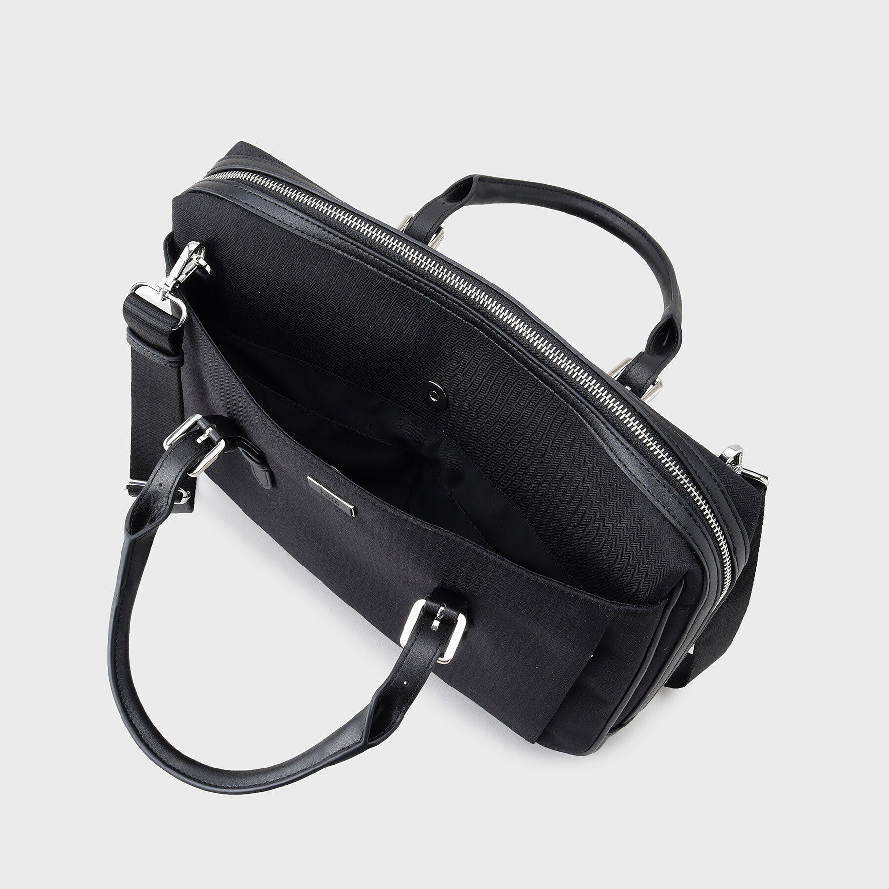 TAKEO KIKUCHI「【ビジネス/13インチPC対応】スリムヘリンボン ブリーフケース」|ビジネスバッグ|