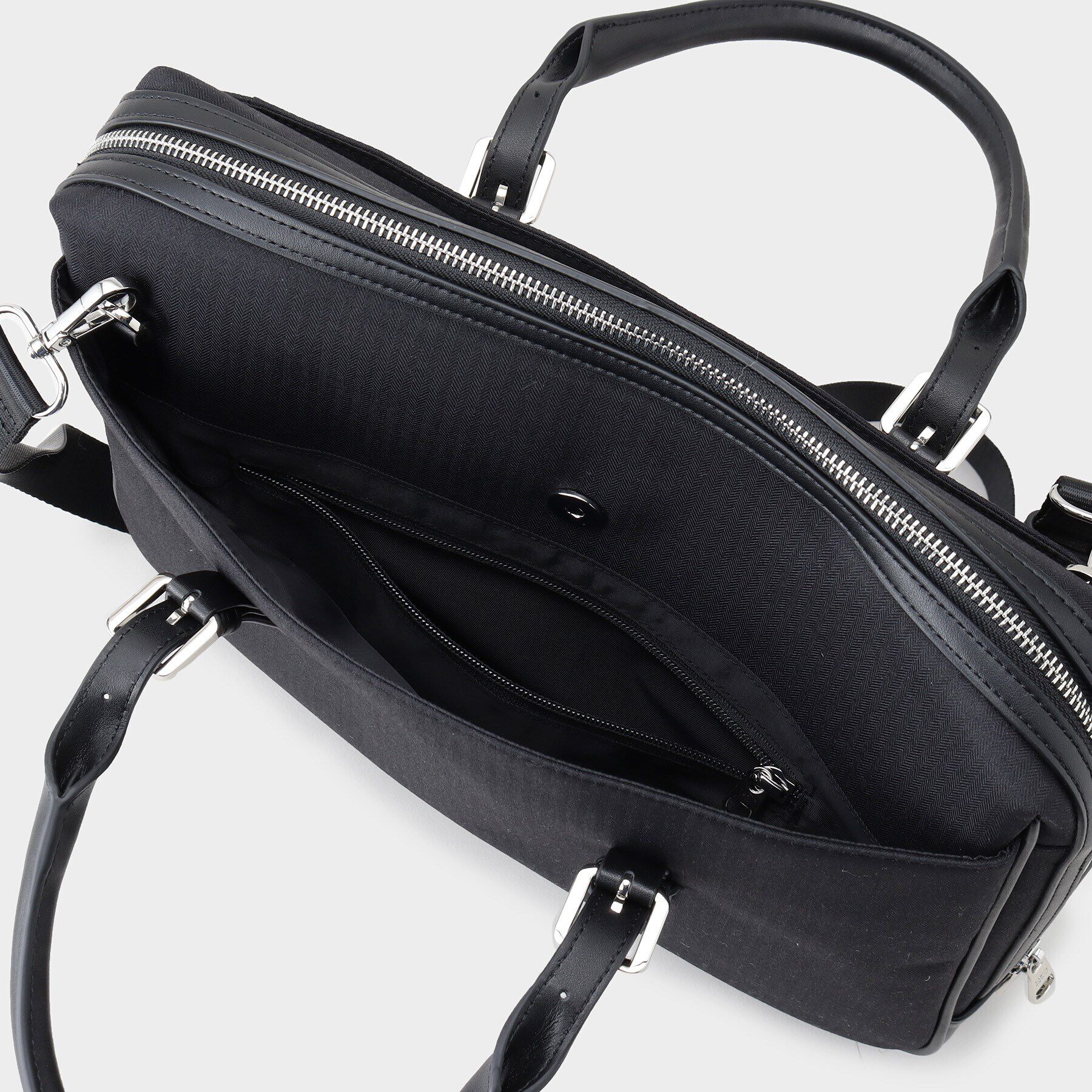 TAKEO KIKUCHI「【ビジネス/13インチPC対応】スリムヘリンボン ブリーフケース」|ビジネスバッグ|