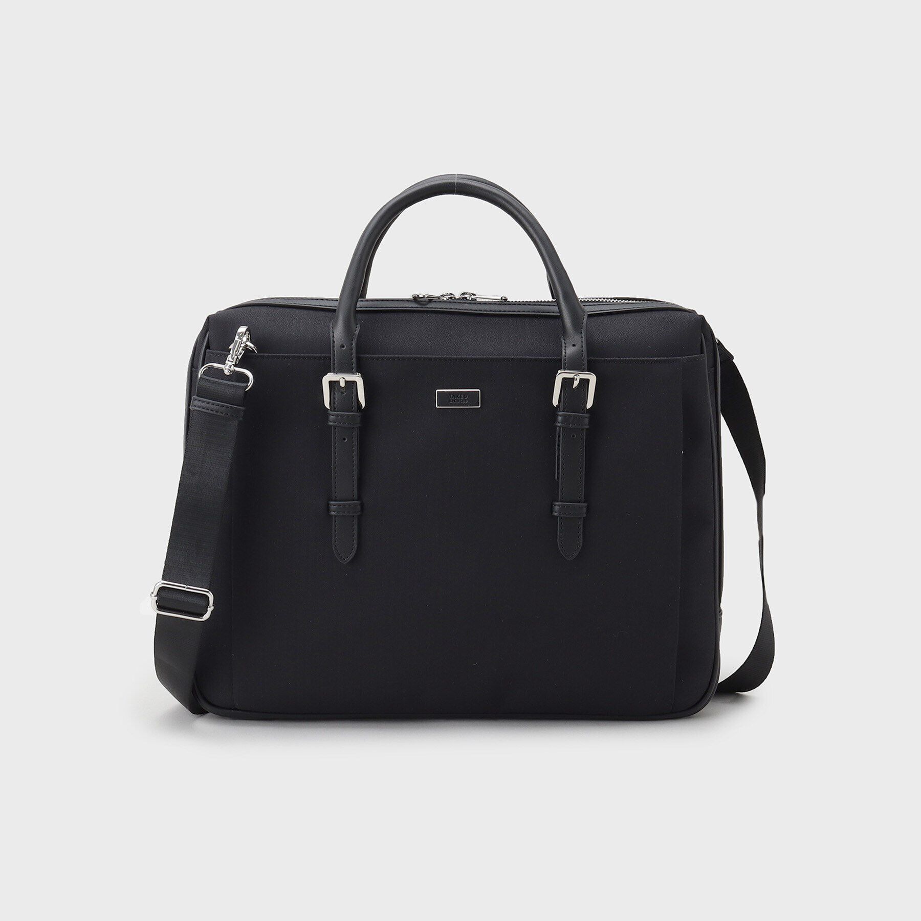 TAKEO KIKUCHI「【ビジネス/13インチPC対応】スリムヘリンボン ブリーフケース」|ビジネスバッグ|ﾌﾞﾗｯｸ(019)