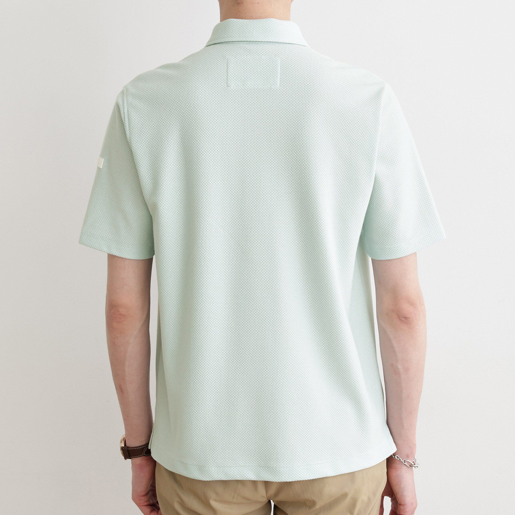 TAKEO KIKUCHI「【尾州織】メランジメッシュ ポロシャツ」|ポロシャツ|