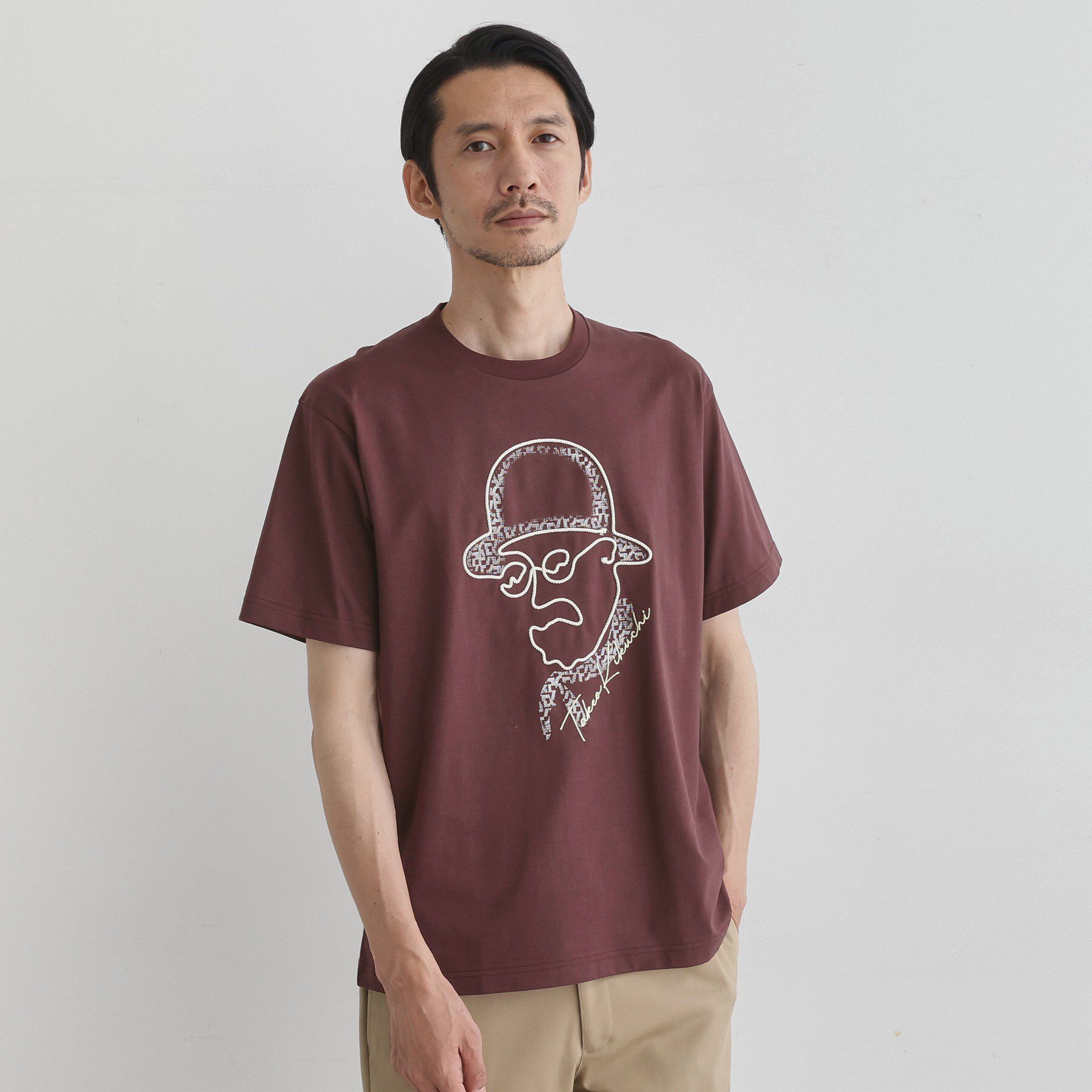 TAKEO KIKUCHI「【Sサイズ～】フェイスロープ刺繍 天竺Tシャツ」|Tシャツ・カットソー|