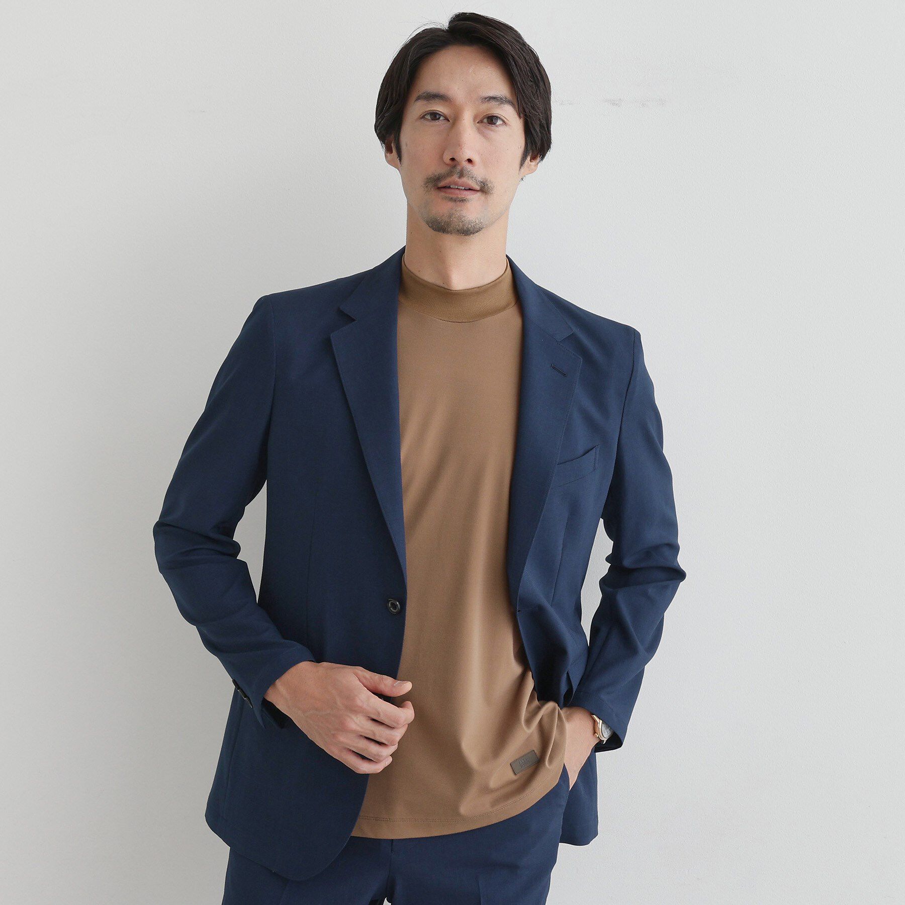 TAKEO KIKUCHI「【COOL CITY WEAR】モックネック プルオーバー /接触冷感」|Tシャツ・カットソー|