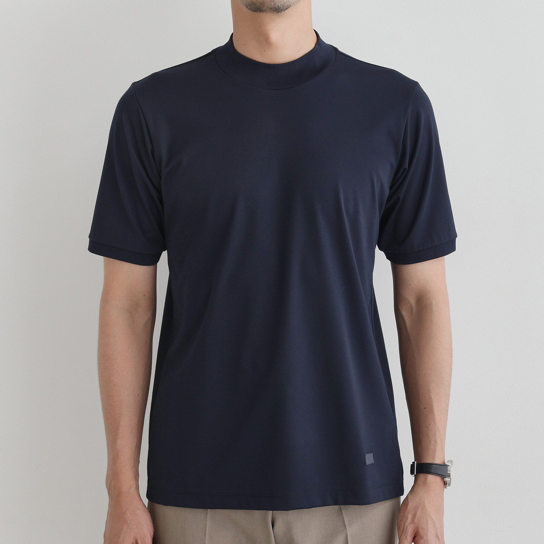 TAKEO KIKUCHI「【COOL CITY WEAR】モックネック プルオーバー /接触冷感」|Tシャツ・カットソー|