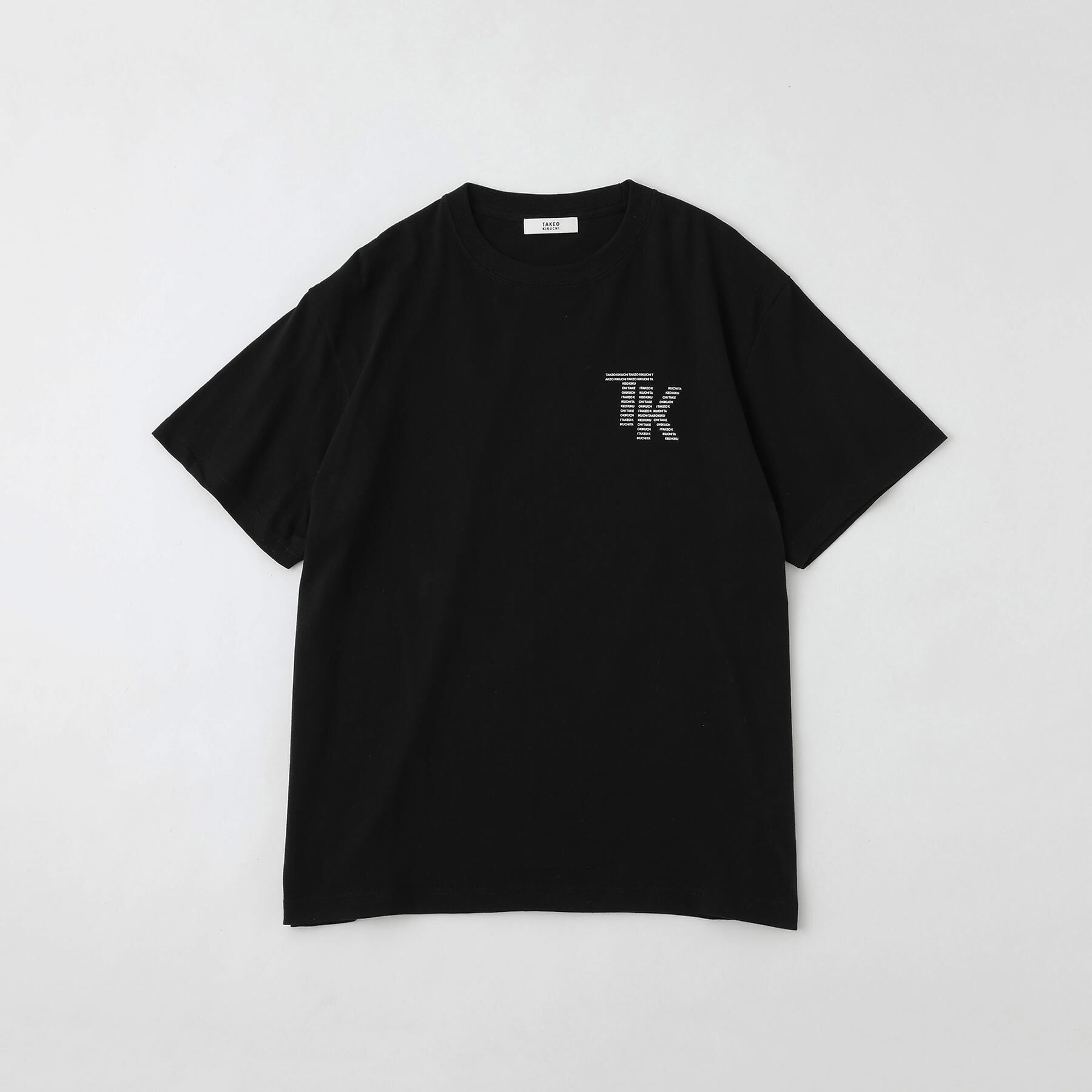 TAKEO KIKUCHI「【LIMITED】TKタイポグラフィTシャツ」|Tシャツ・カットソー|ブラック(019)