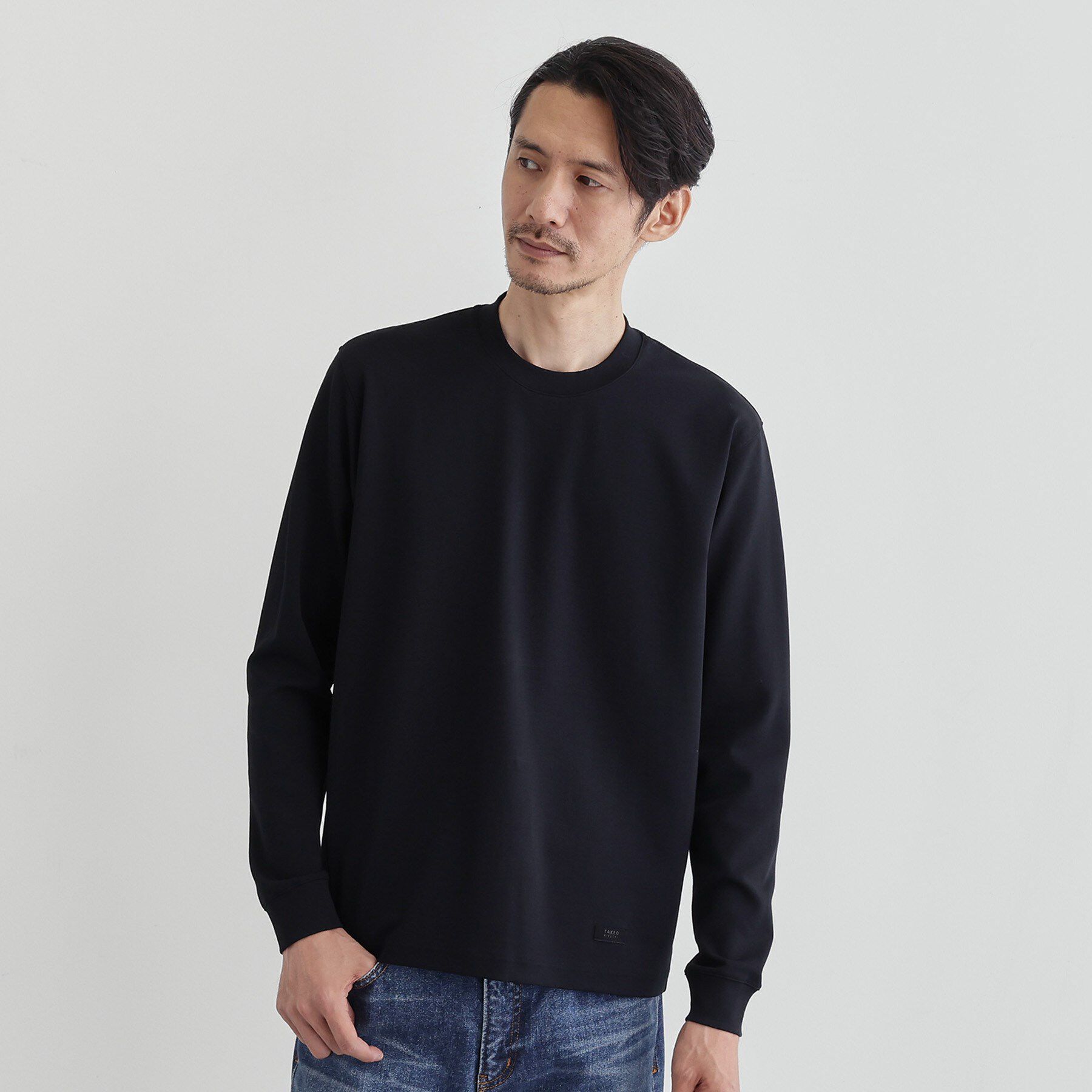 TAKEO KIKUCHI「【Ｓサイズ～】ストレッチ テーラードＴシャツ」|Tシャツ・カットソー|