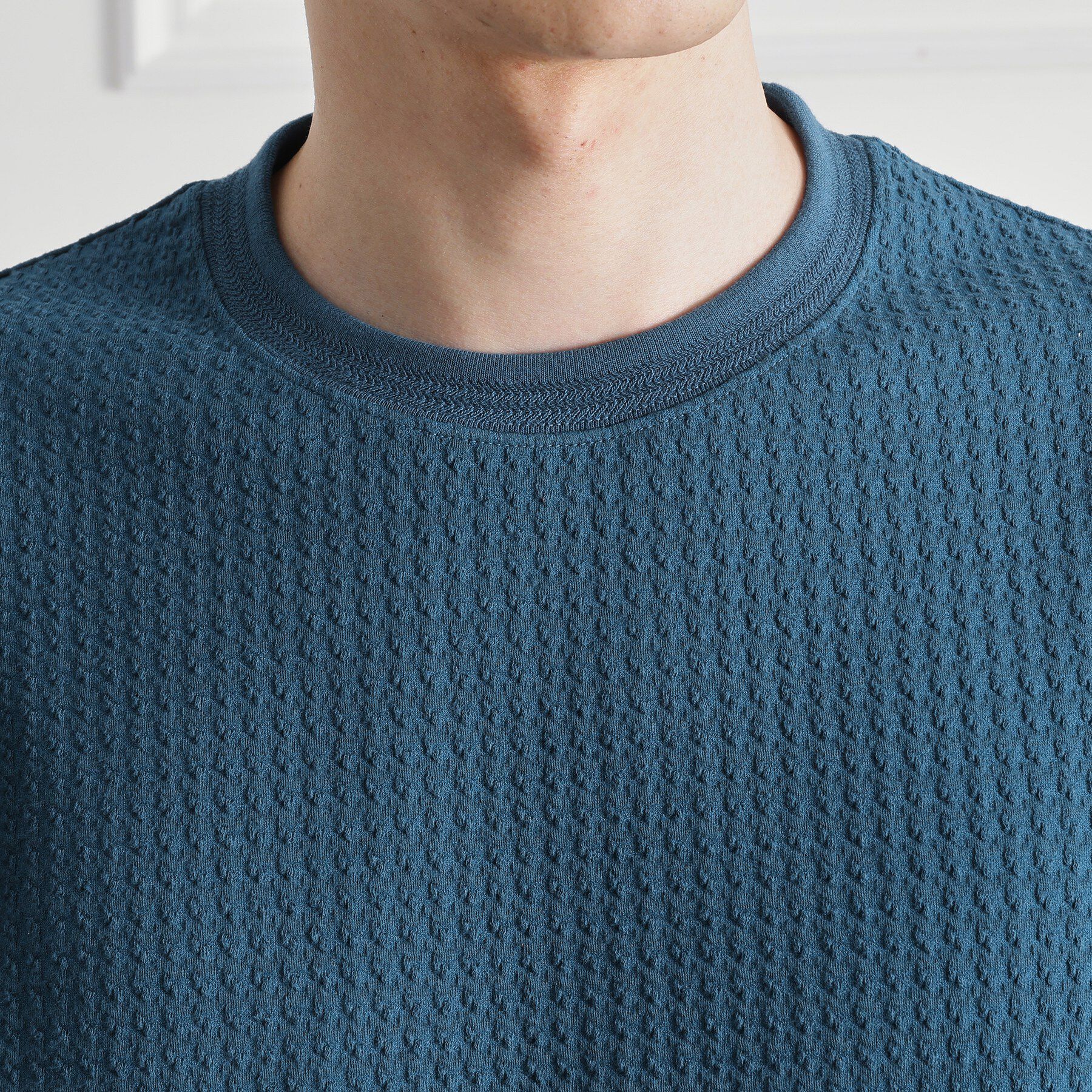 TAKEO KIKUCHI「千鳥柄 ストレッチ プルオーバー」|Tシャツ・カットソー|