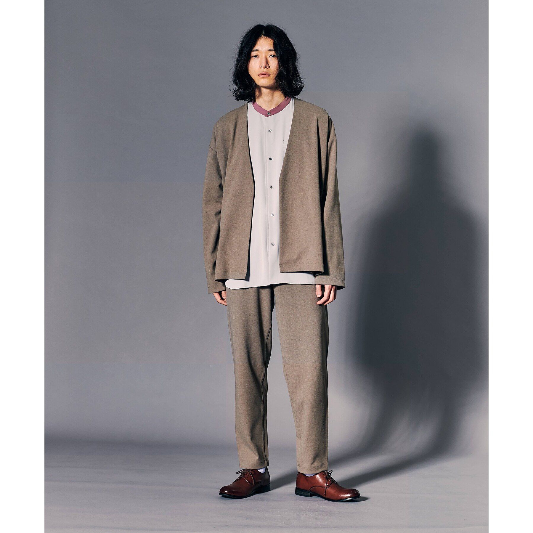 tk.TAKEO KIKUCHI「2.5mileジョーゼットセットアップ」|スーツ|ﾍﾞｰｼﾞｭ(052)