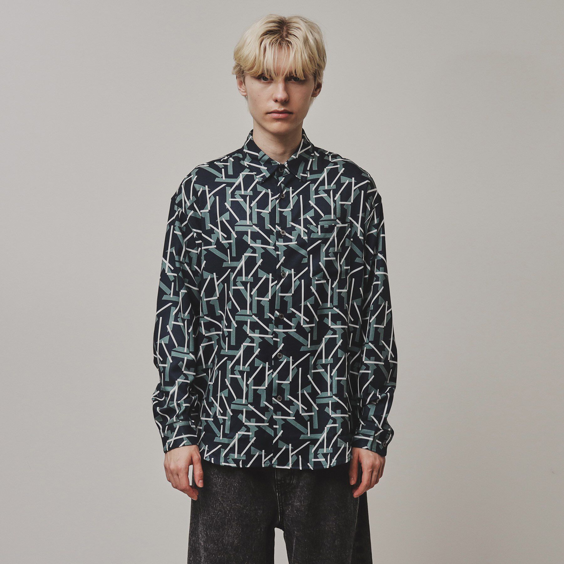 tk.TAKEO KIKUCHI「ジオメトリックプリントシャツ」|シャツ・ブラウス|