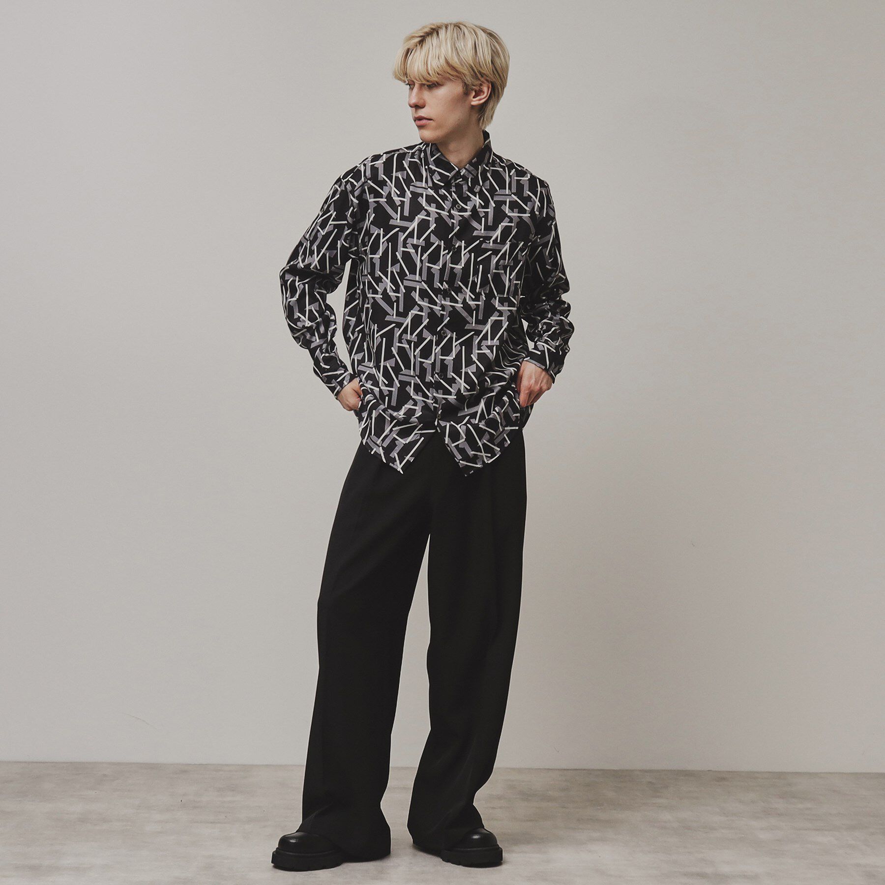 tk.TAKEO KIKUCHI「ジオメトリックプリントシャツ」|シャツ・ブラウス|