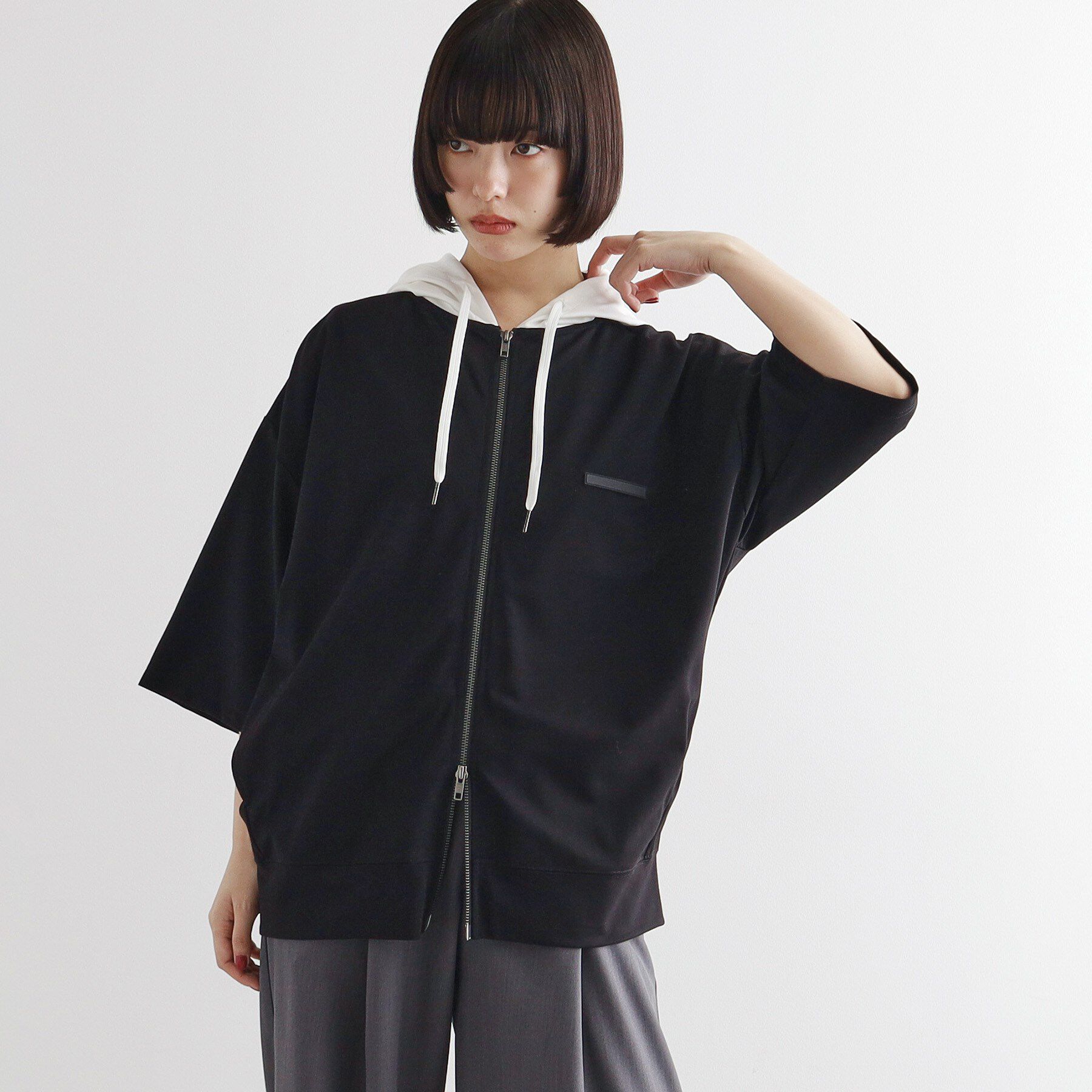 tk.TAKEO KIKUCHI「オーバージップパーカ」|パーカー|