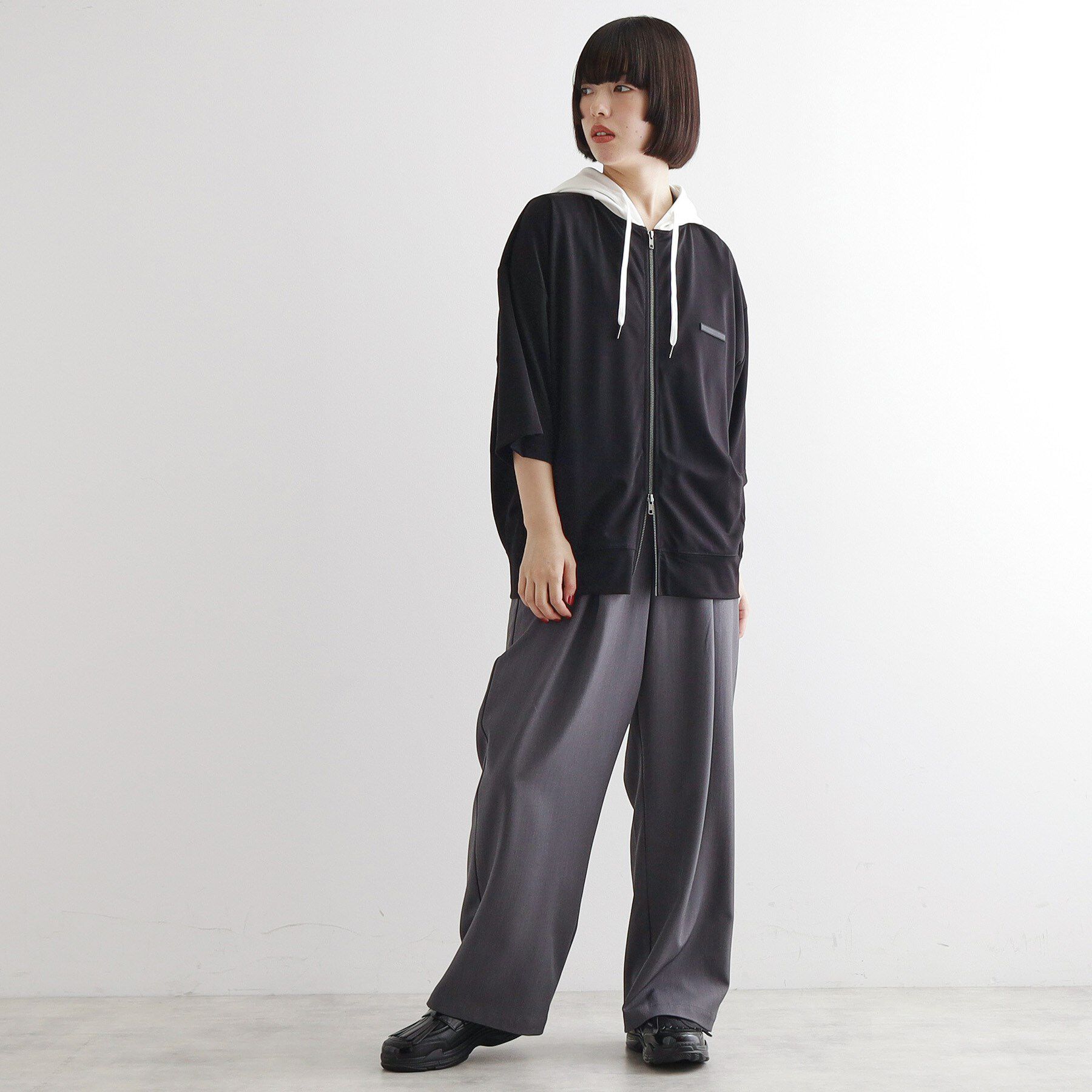 tk.TAKEO KIKUCHI「オーバージップパーカ」|パーカー|