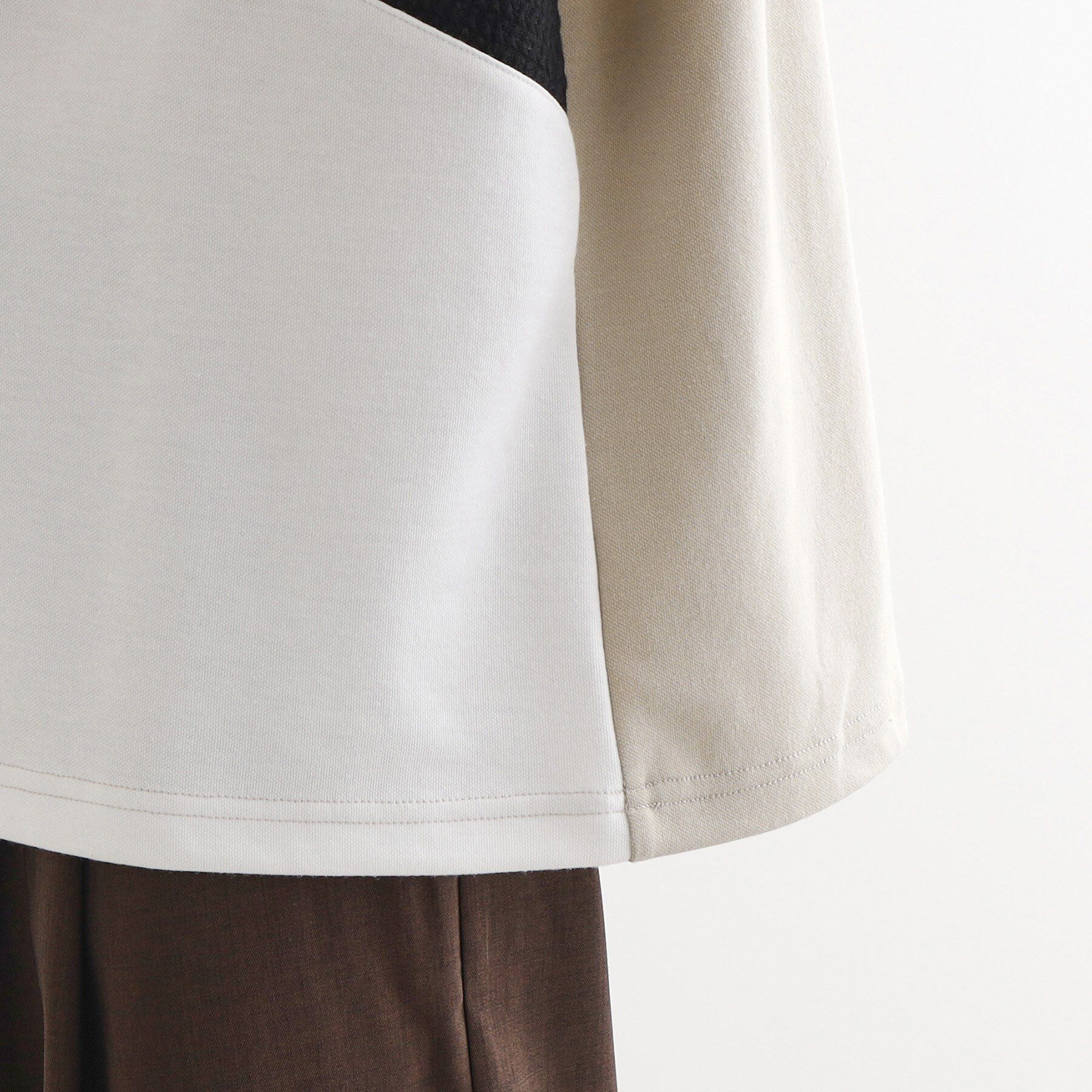 tk.TAKEO KIKUCHI「フクレジャカードナナメ切替えカットソー」|Tシャツ・カットソー|