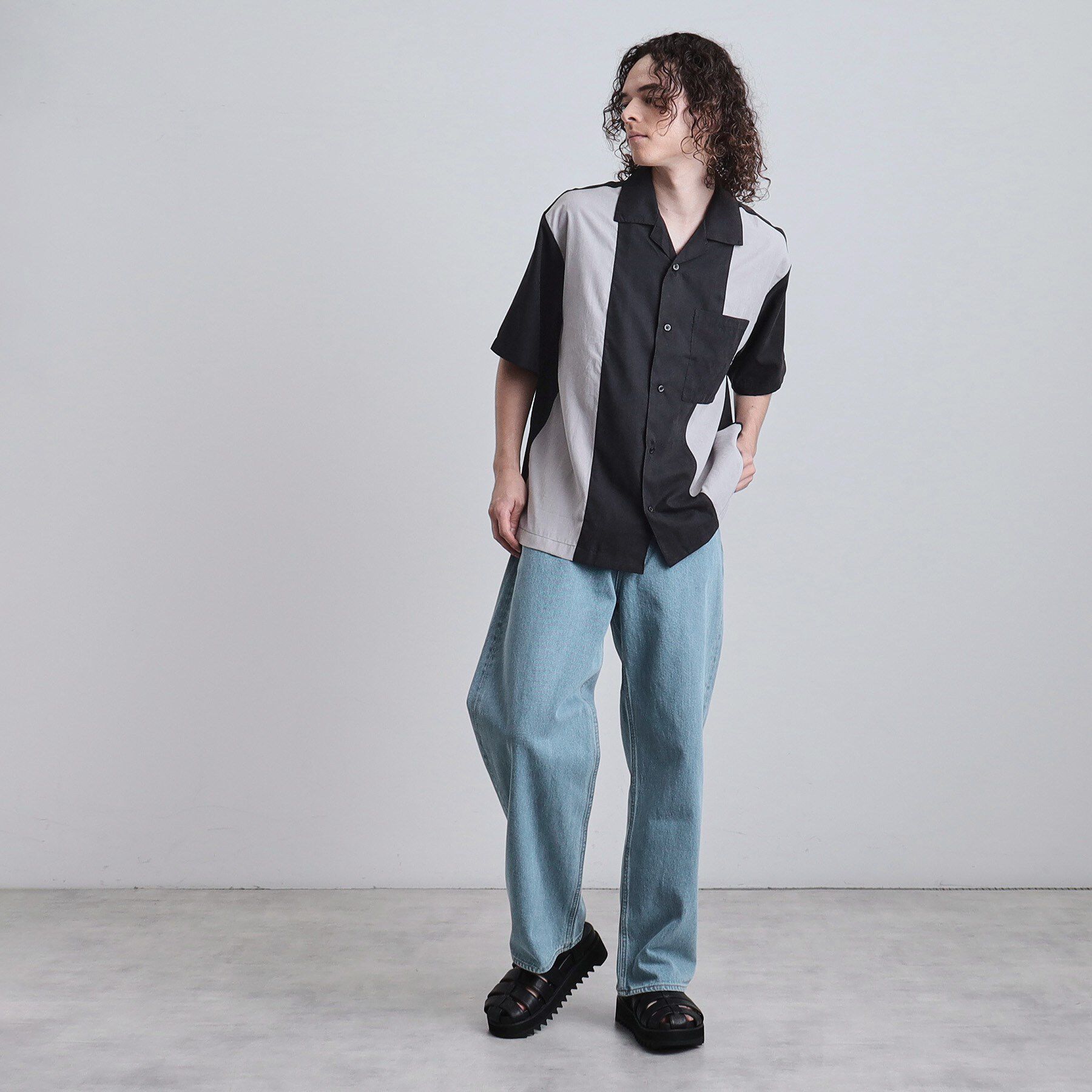 tk.TAKEO KIKUCHI「バギーデニムパンツ」|デニム|