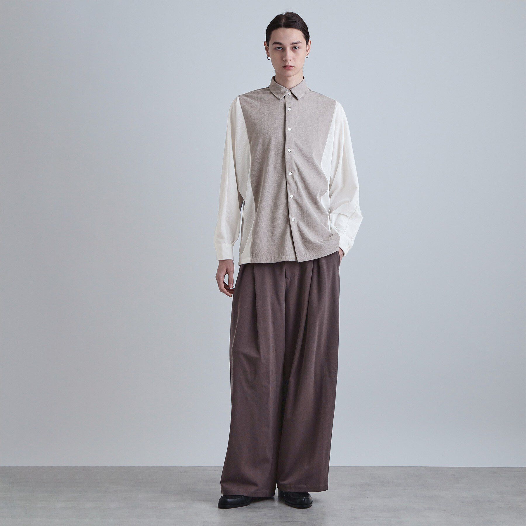 tk.TAKEO KIKUCHI「コーデュロイドルマンシャツ」|シャツ・ブラウス|