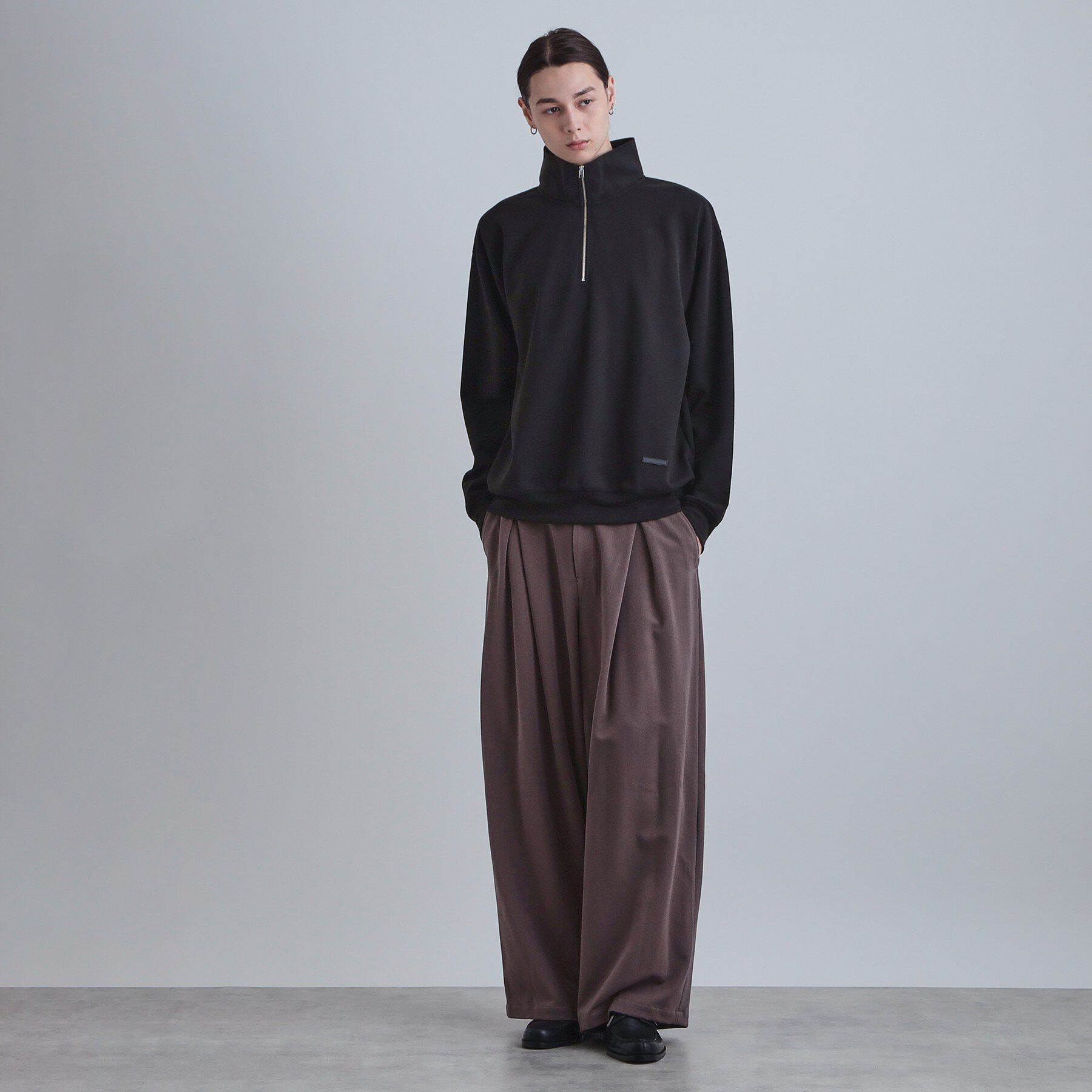 tk.TAKEO KIKUCHI「ハーフジップスウェット」|パーカー|
