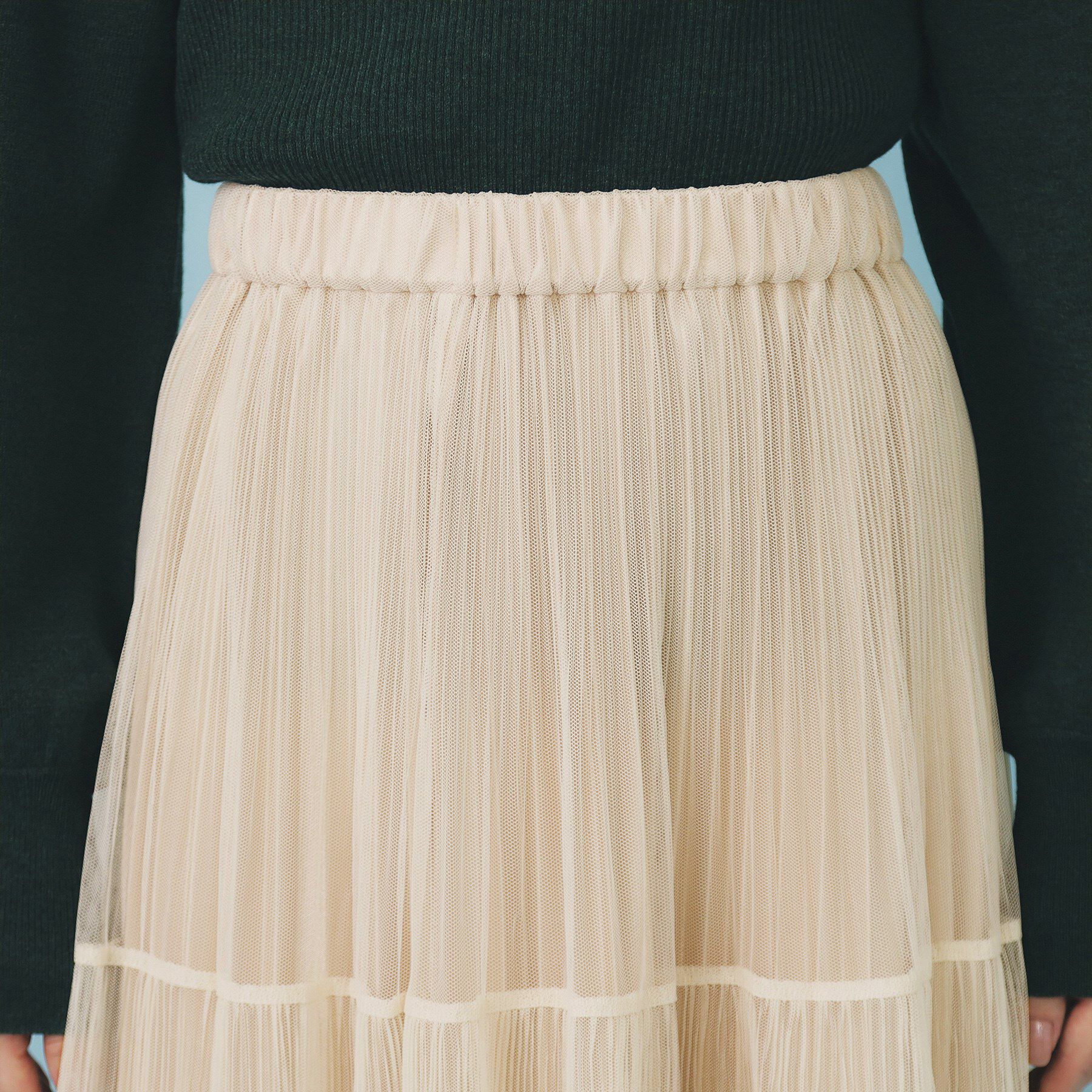 index「リバーシブルチュールティアードフレアスカート【洗濯機OK】」|スカート|