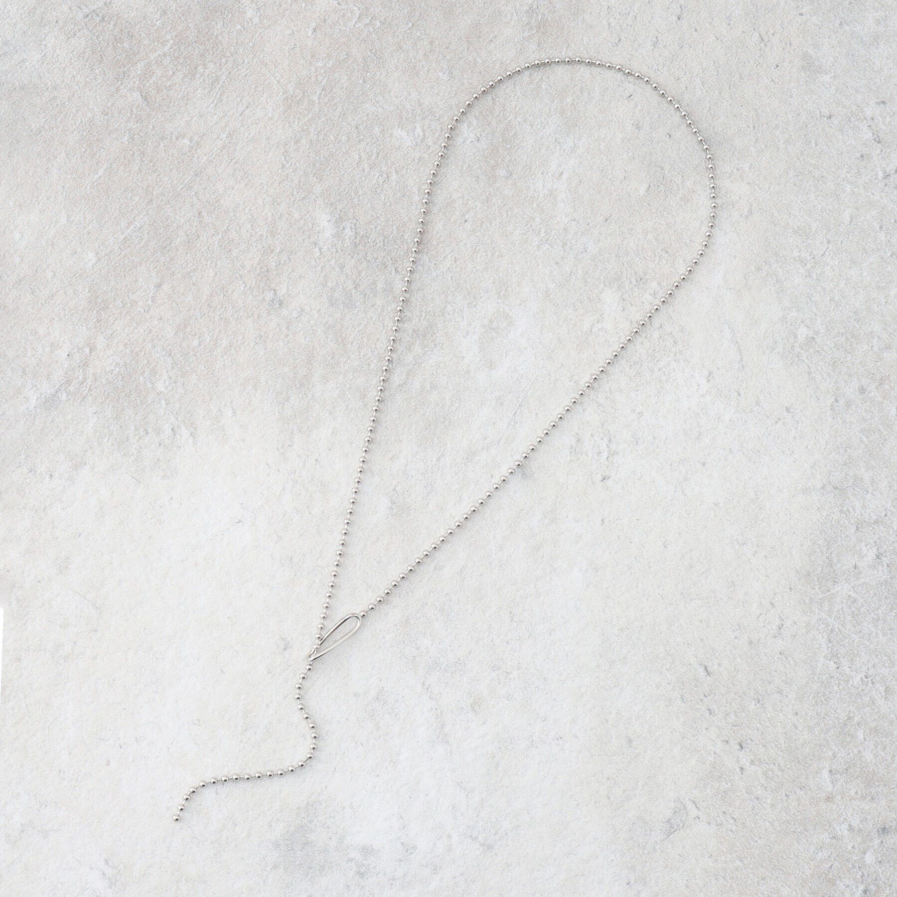 OPAQUE.CLIP「ボールチェーンラリエットネックレス」|ネックレス|シルバー(006)