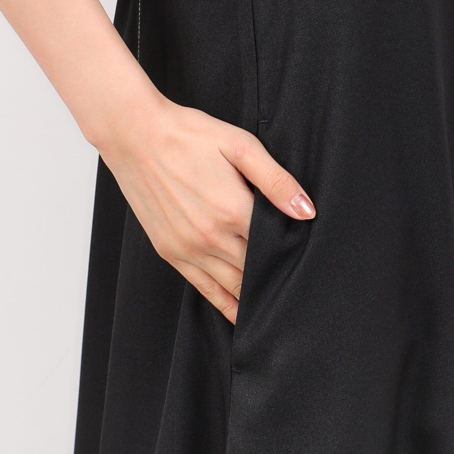 OPAQUE.CLIP「配色ステッチジャンパースカート【洗濯機洗い可】」|ワンピース|